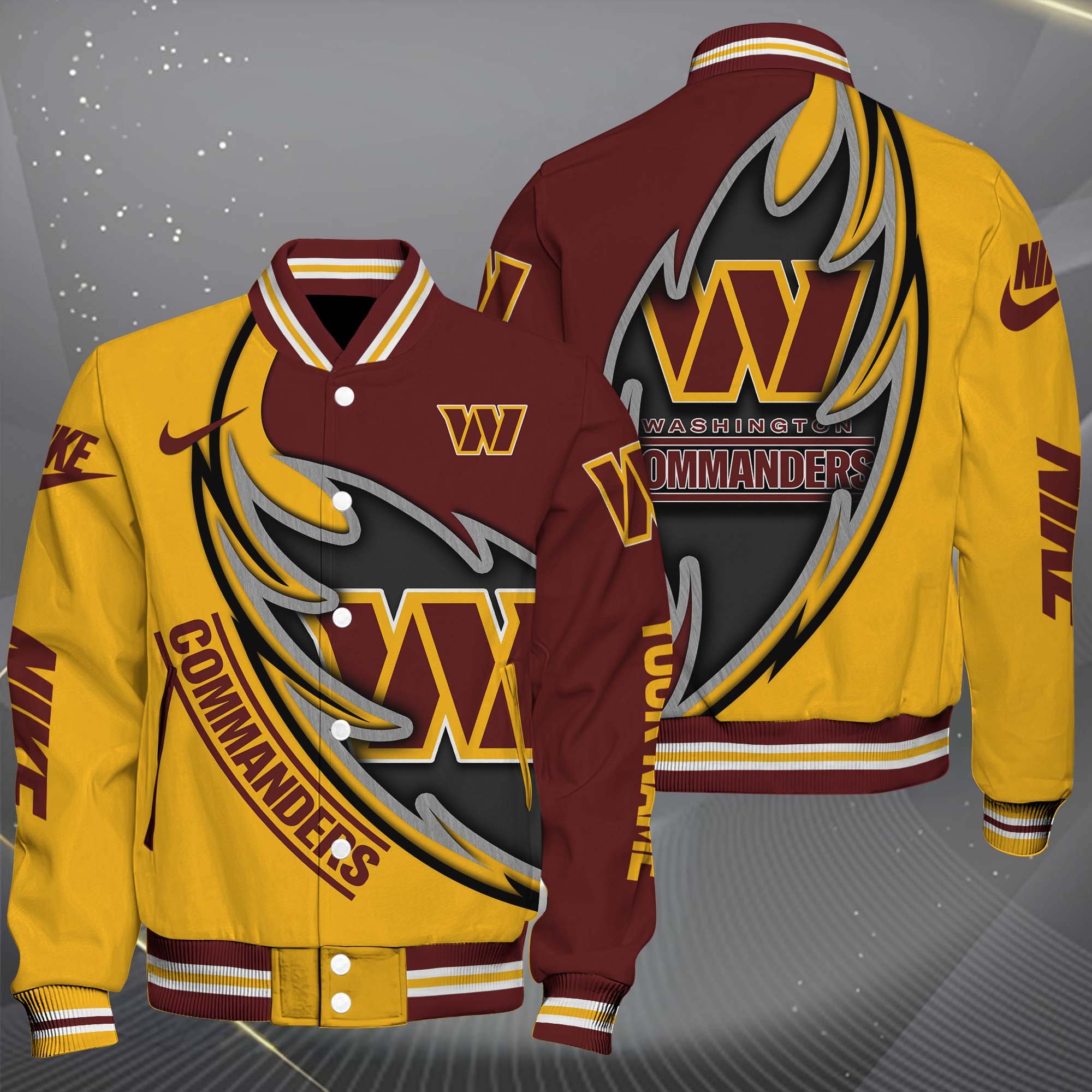 Washington Commanders Baseball Jacket, Sport Jacket Custom You Name, FootBall Fan Gifts EHIVM-0102253