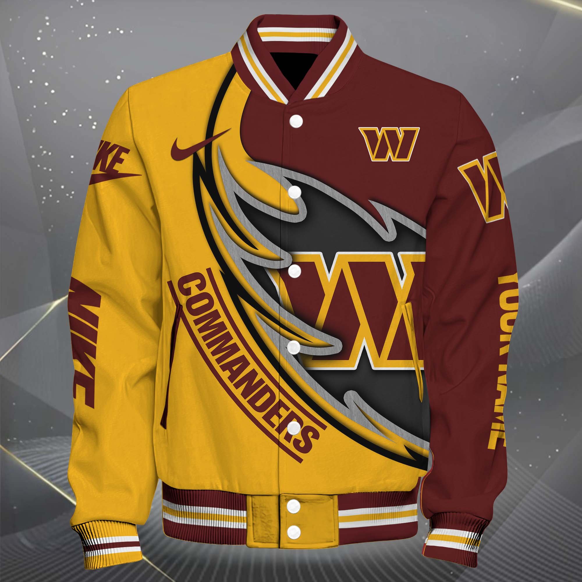 Alternative view of Washington Commanders Baseball Jacket, Sport Jacket Custom You Name, FootBall Fan Gifts EHIVM-0102253