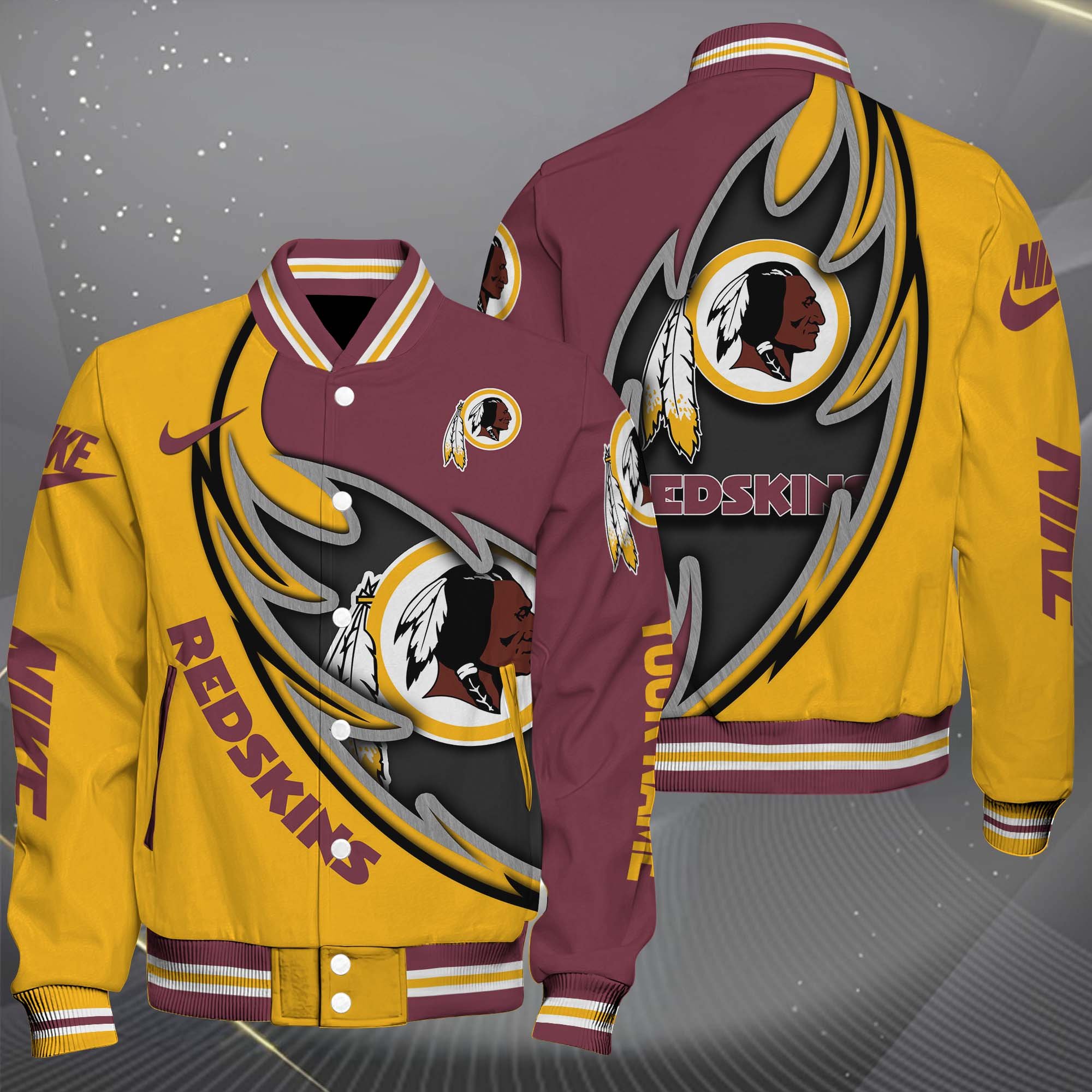 Washington Redskins Baseball Jacket, Sport Jacket Custom You Name, FootBall Fan Gifts EHIVM-0102253
