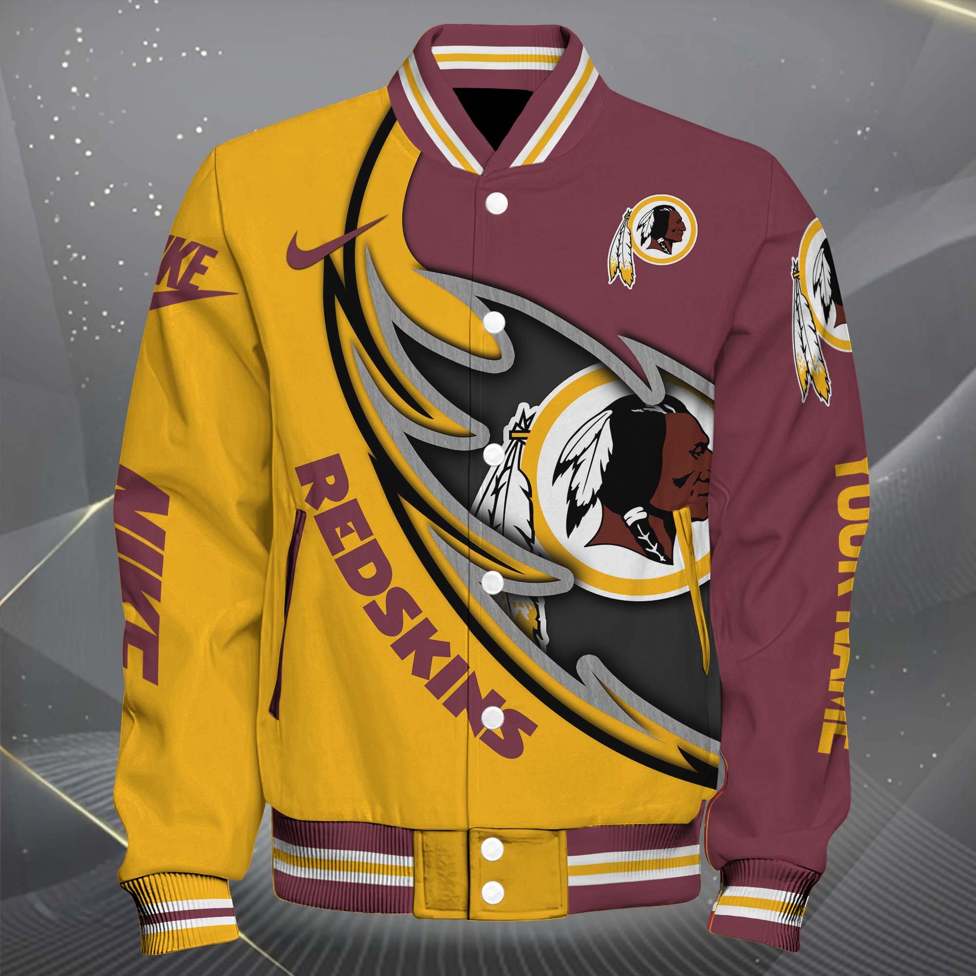 Alternative view of Washington Redskins Baseball Jacket, Sport Jacket Custom You Name, FootBall Fan Gifts EHIVM-0102253