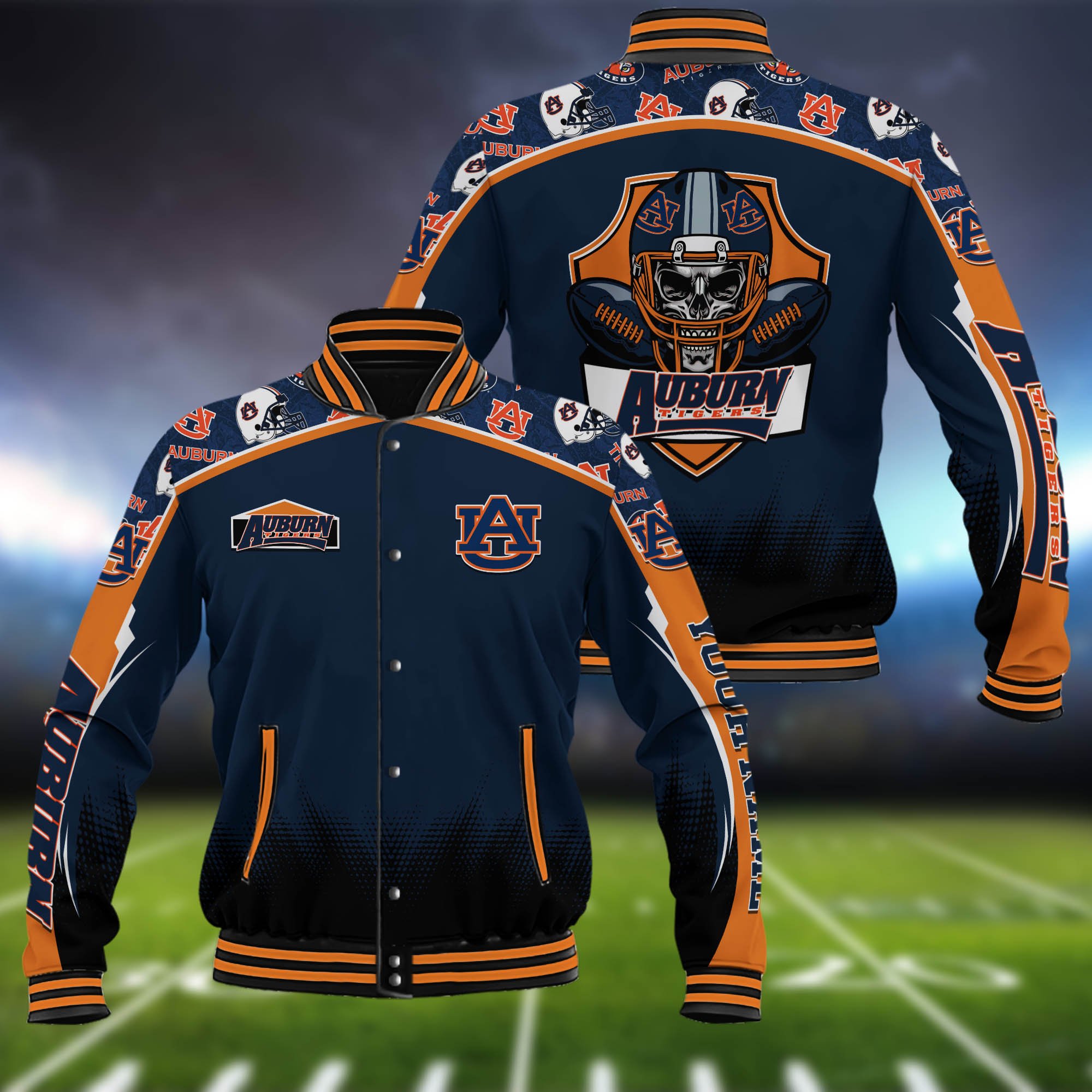 Auburn Tigers Baseball Jacket Custom Name, Sport Team Jacket, Sport Gifts ETHY-0115485A