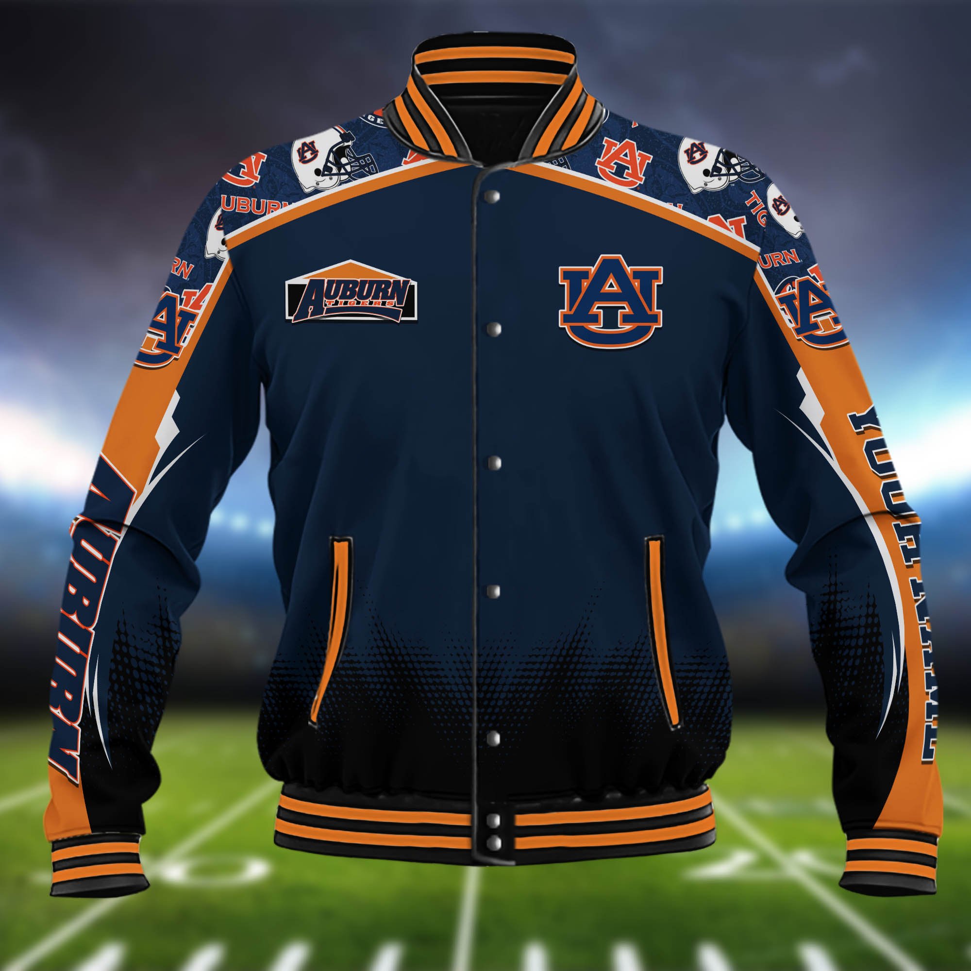 Alternative view of Auburn Tigers Baseball Jacket Custom Name, Sport Team Jacket, Sport Gifts ETHY-0115485A