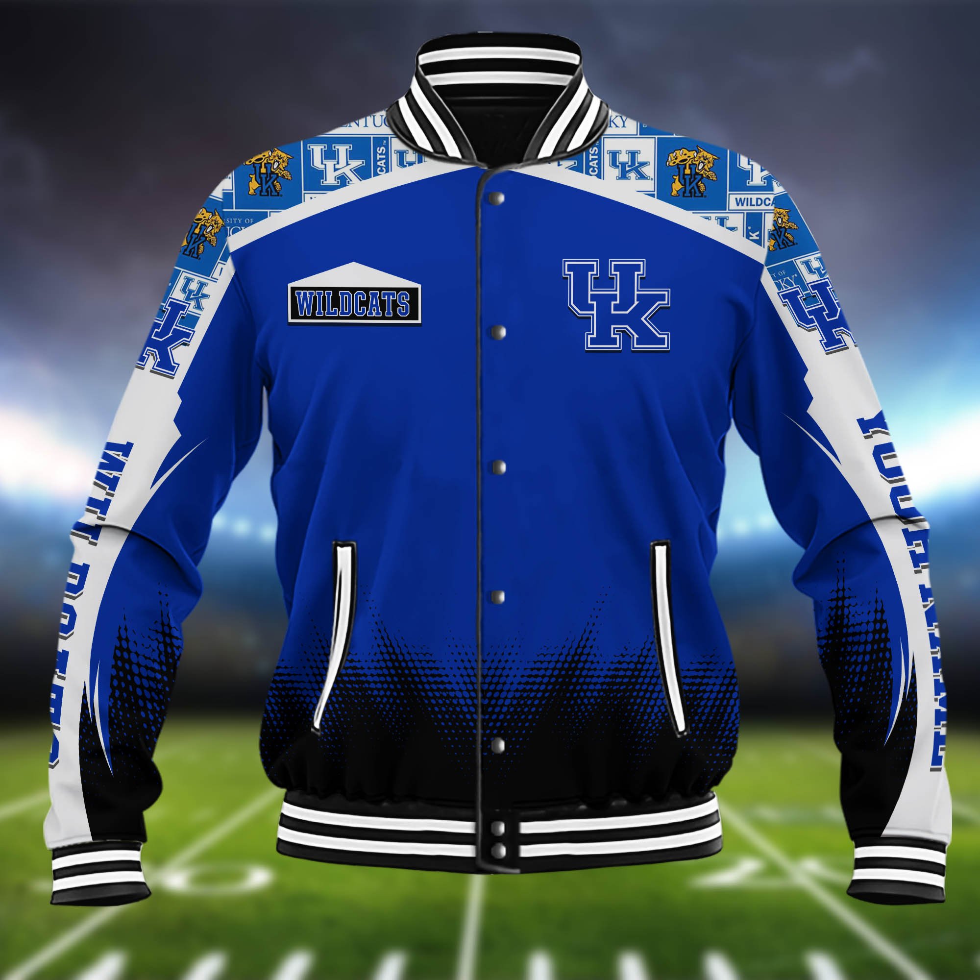 Alternative view of Kentucky Wildcats Baseball Jacket Custom Name, Sport Team Jacket, Sport Gifts ETHY-0115485A