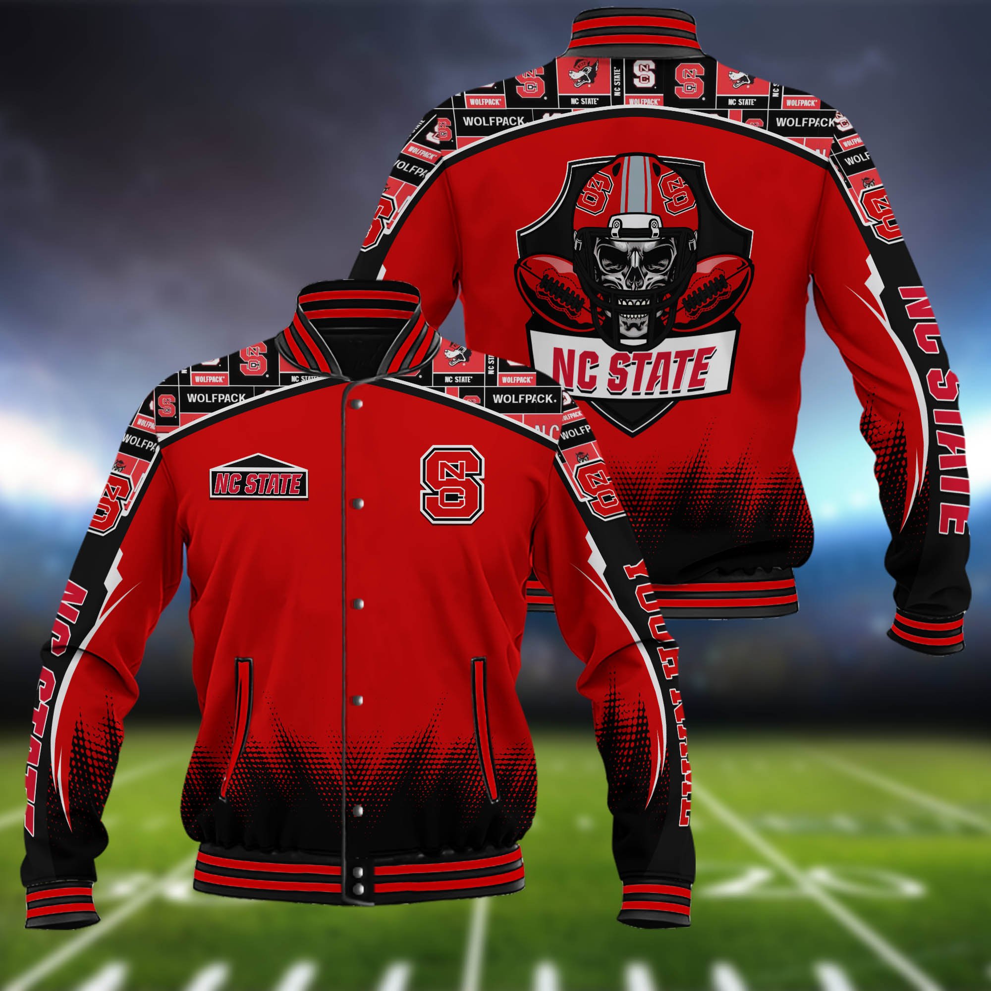 NC State Wolfpack Baseball Jacket Custom Name, Sport Team Jacket, Sport Gifts ETHY-0115485A