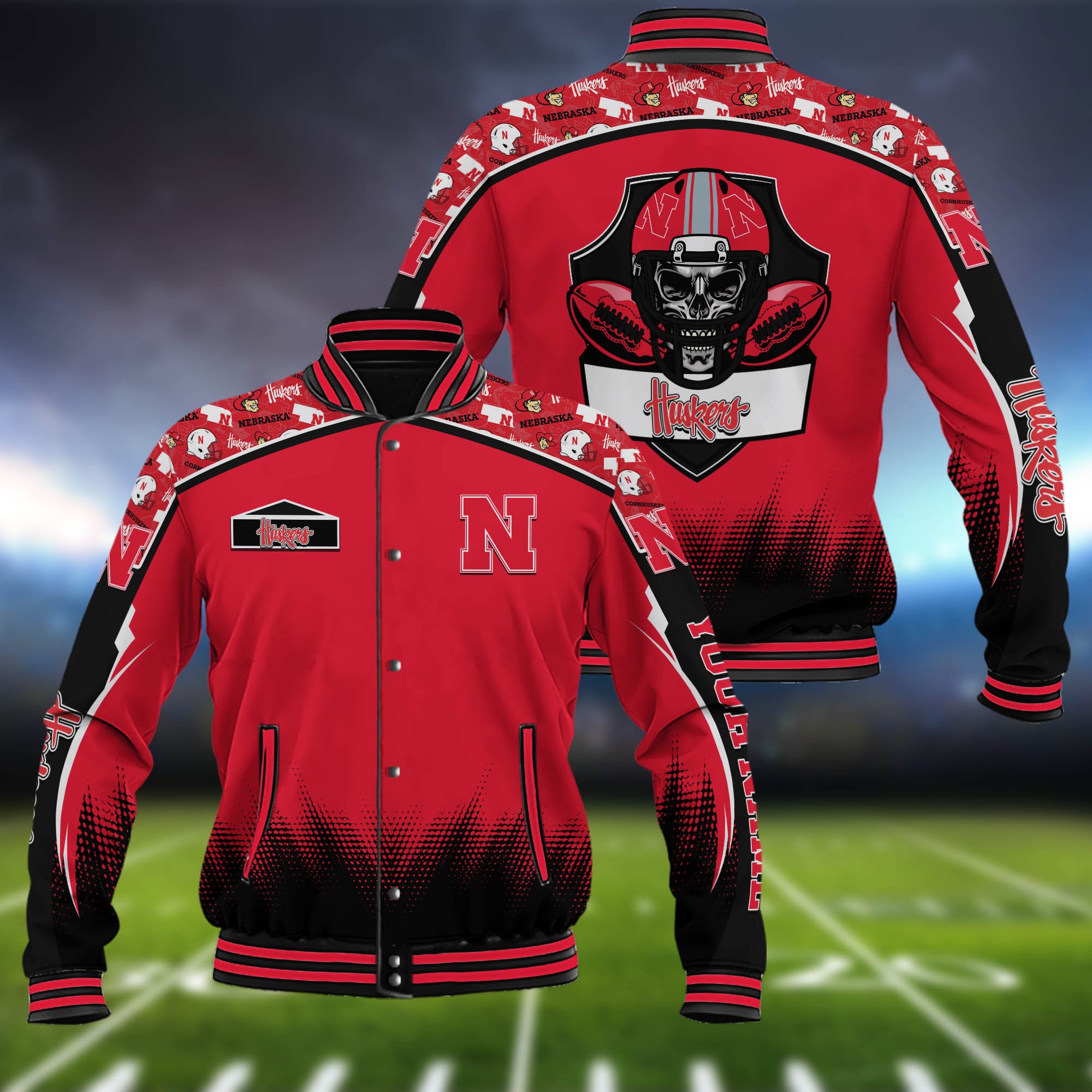 Nebraska Cornhuskers Baseball Jacket Custom Name, Sport Team Jacket, Sport Gifts ETHY-0115485A