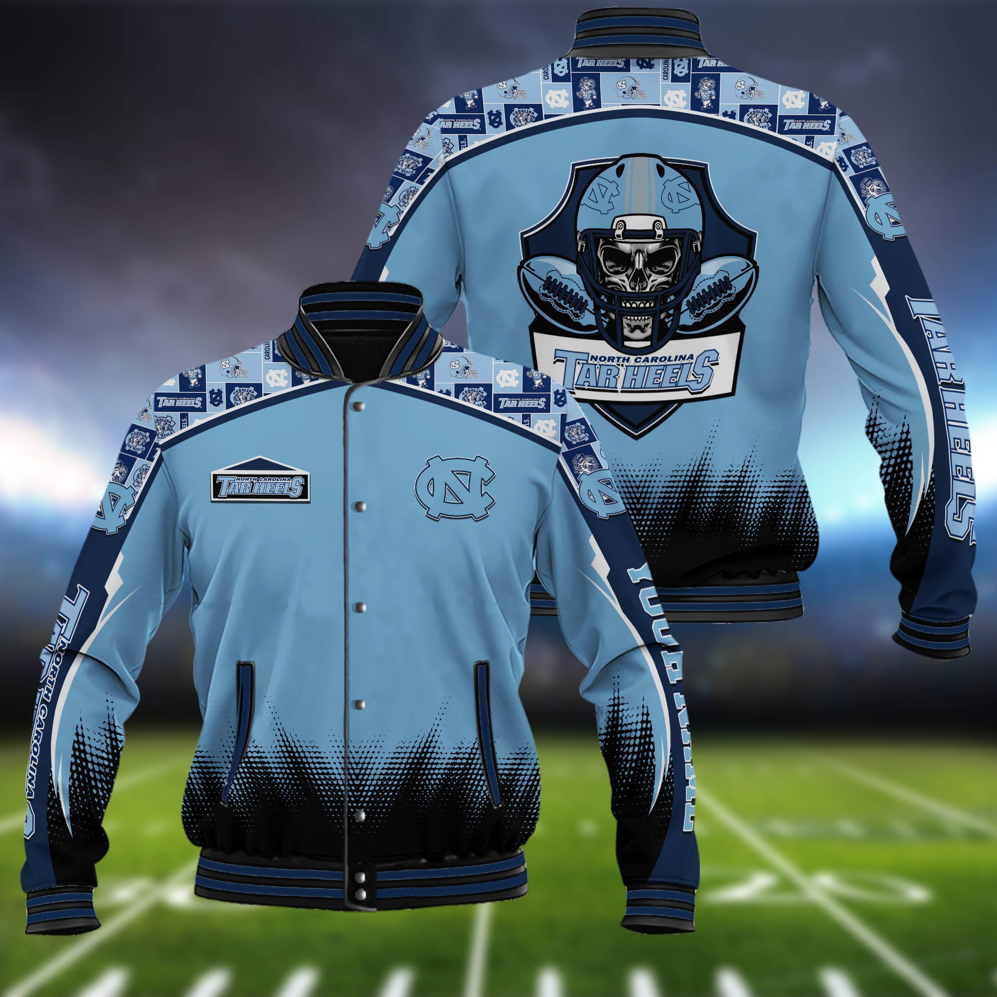 North Carolina Tar Heels Baseball Jacket Custom Name, Sport Team Jacket, Sport Gifts ETHY-0115485A