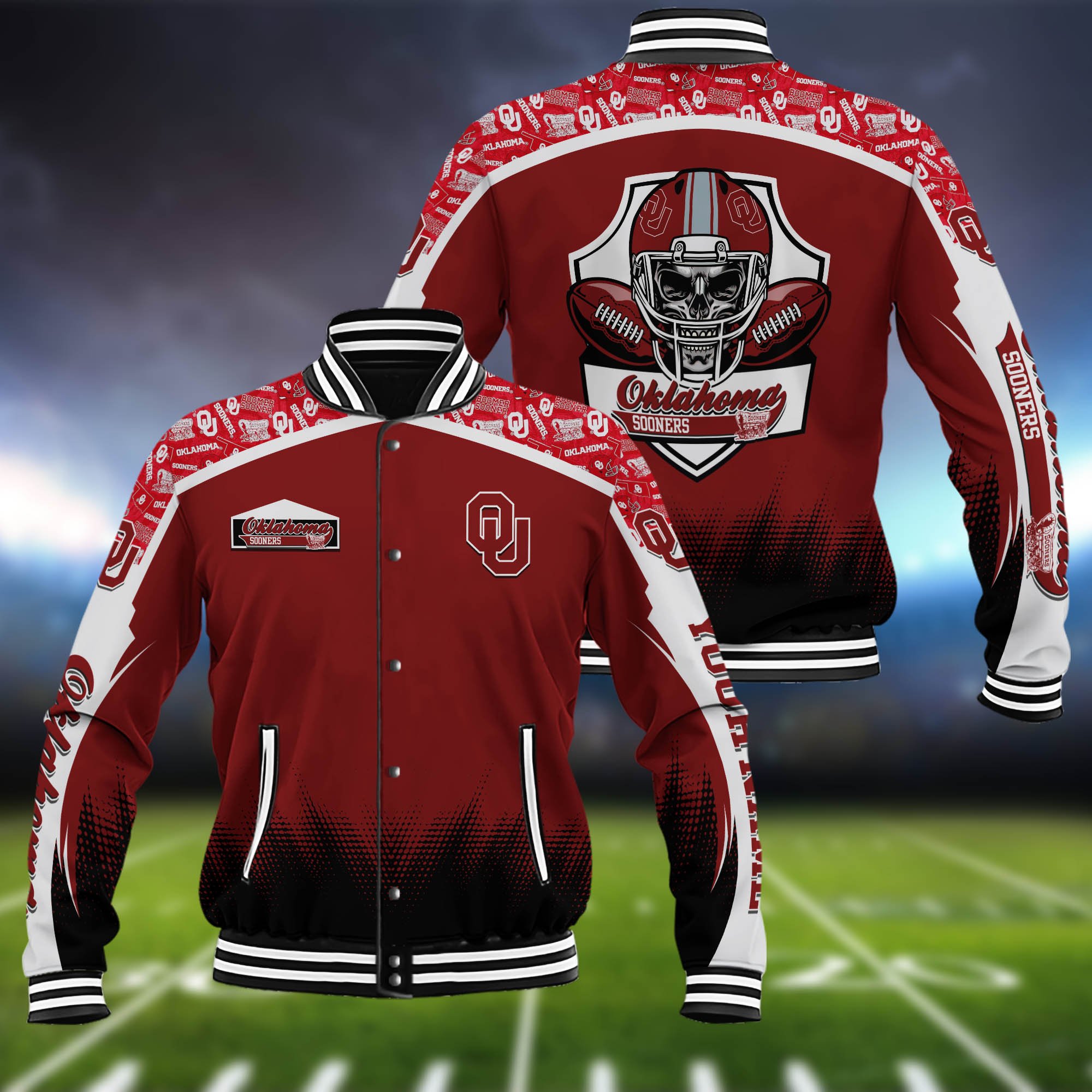 Oklahoma Sooners Baseball Jacket Custom Name, Sport Team Jacket, Sport Gifts ETHY-0115485A