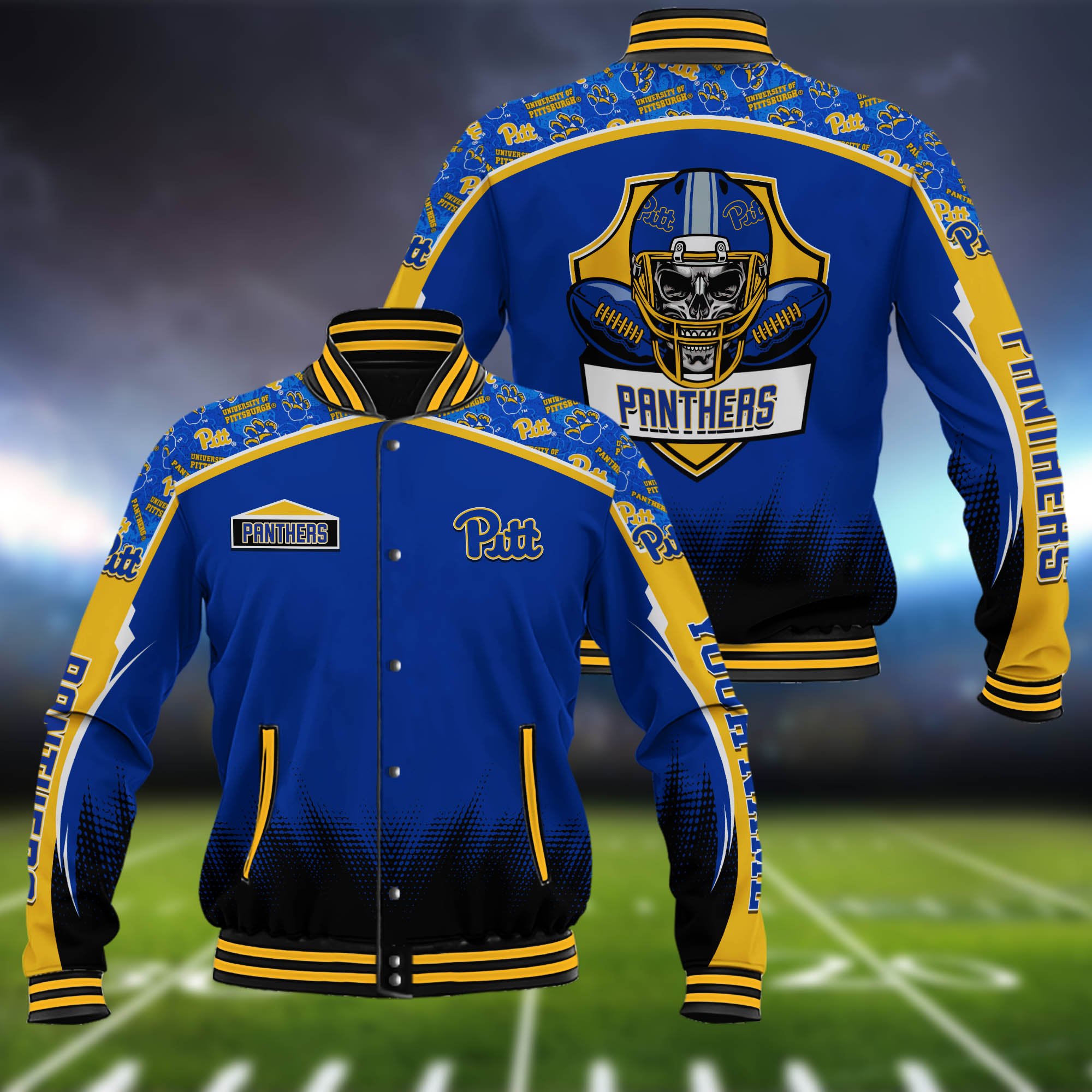 Pittsburgh Panthers Baseball Jacket Custom Name, Sport Team Jacket, Sport Gifts ETHY-0115485A
