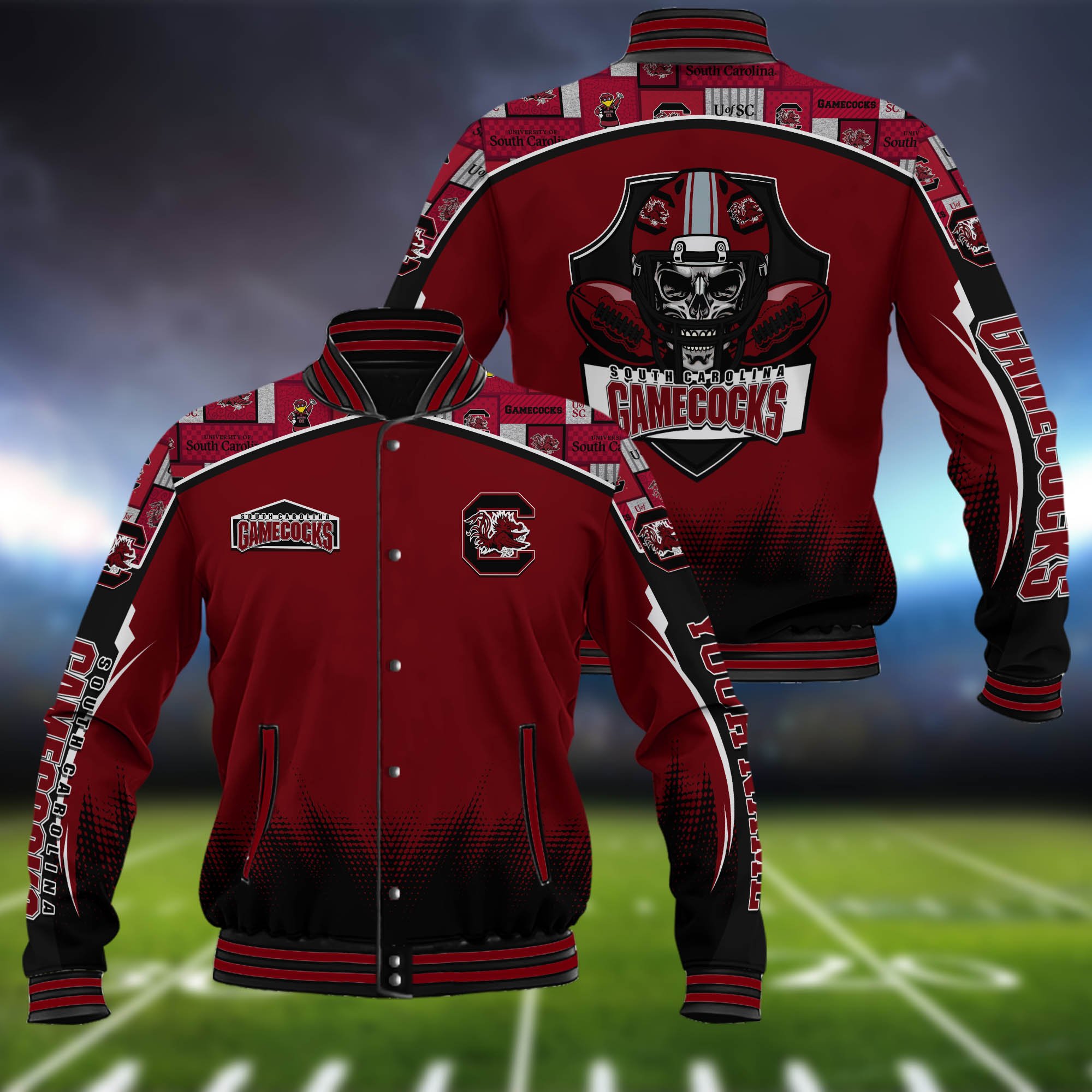 South Carolina Gamecocks Baseball Jacket Custom Name, Sport Team Jacket, Sport Gifts ETHY-0115485A