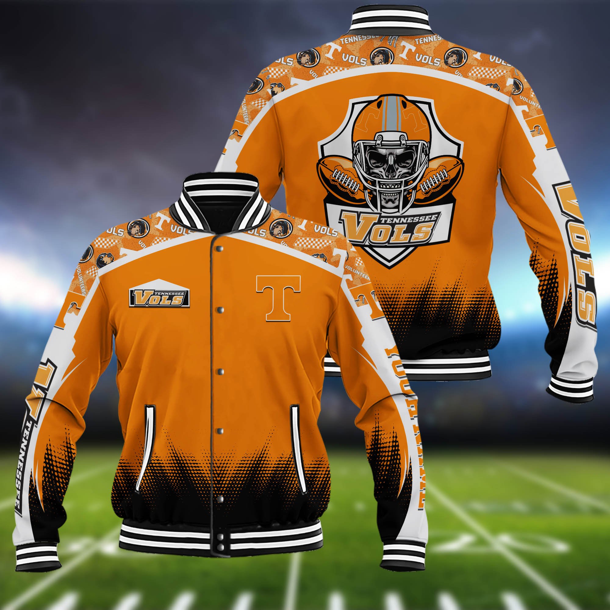 Tennessee Volunteers Baseball Jacket Custom Name, Sport Team Jacket, Sport Gifts ETHY-0115485A