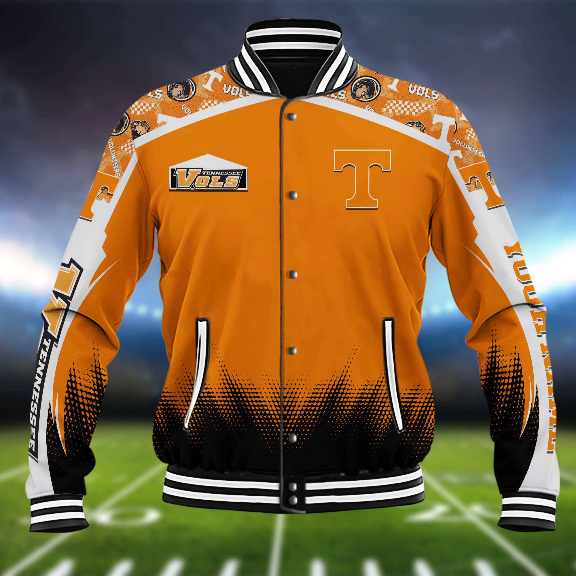 Alternative view of Tennessee Volunteers Baseball Jacket Custom Name, Sport Team Jacket, Sport Gifts ETHY-0115485A