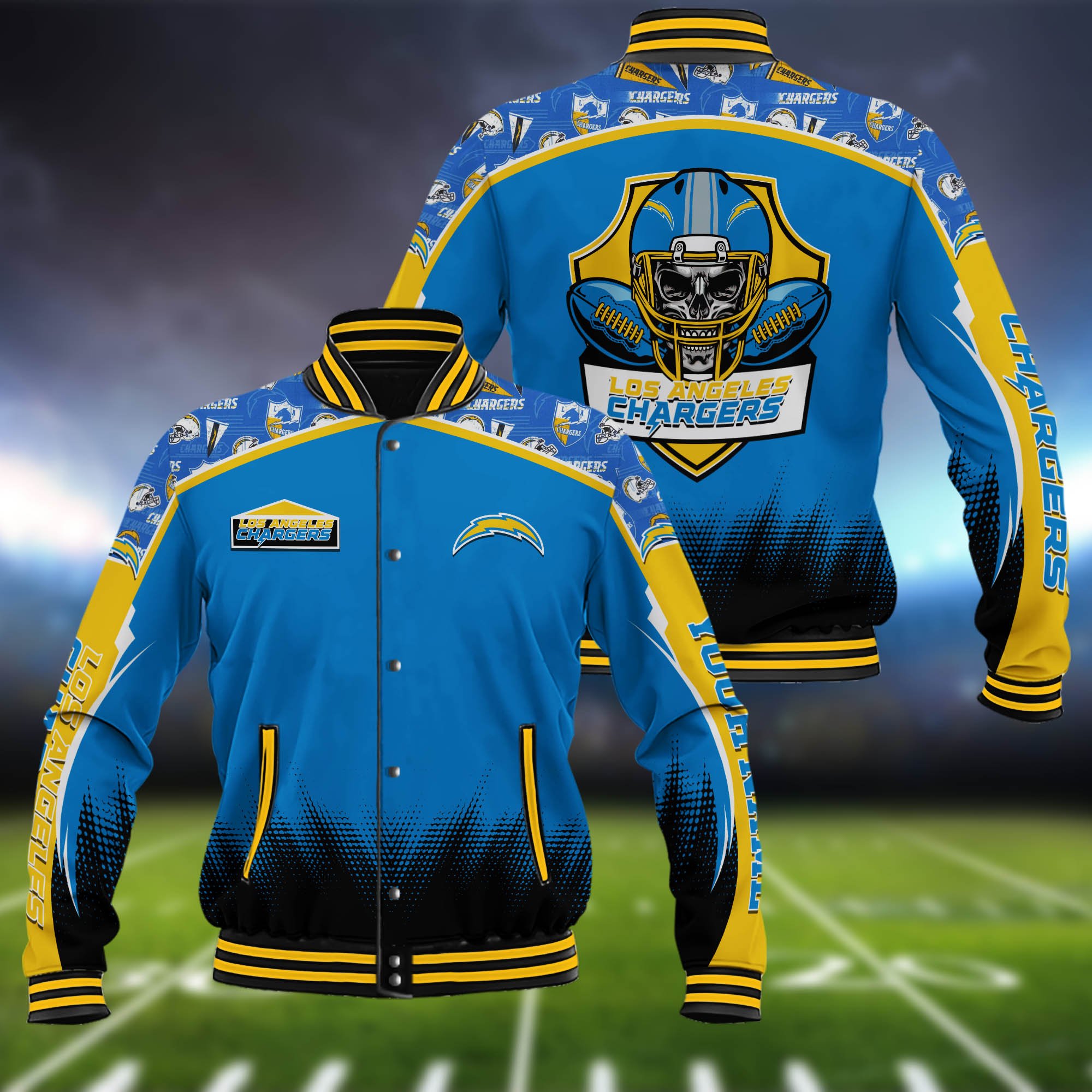 Los Angeles Chargers Baseball Jacket Custom Name, Sport Team Jacket, Sport Gifts ETHY-0115485
