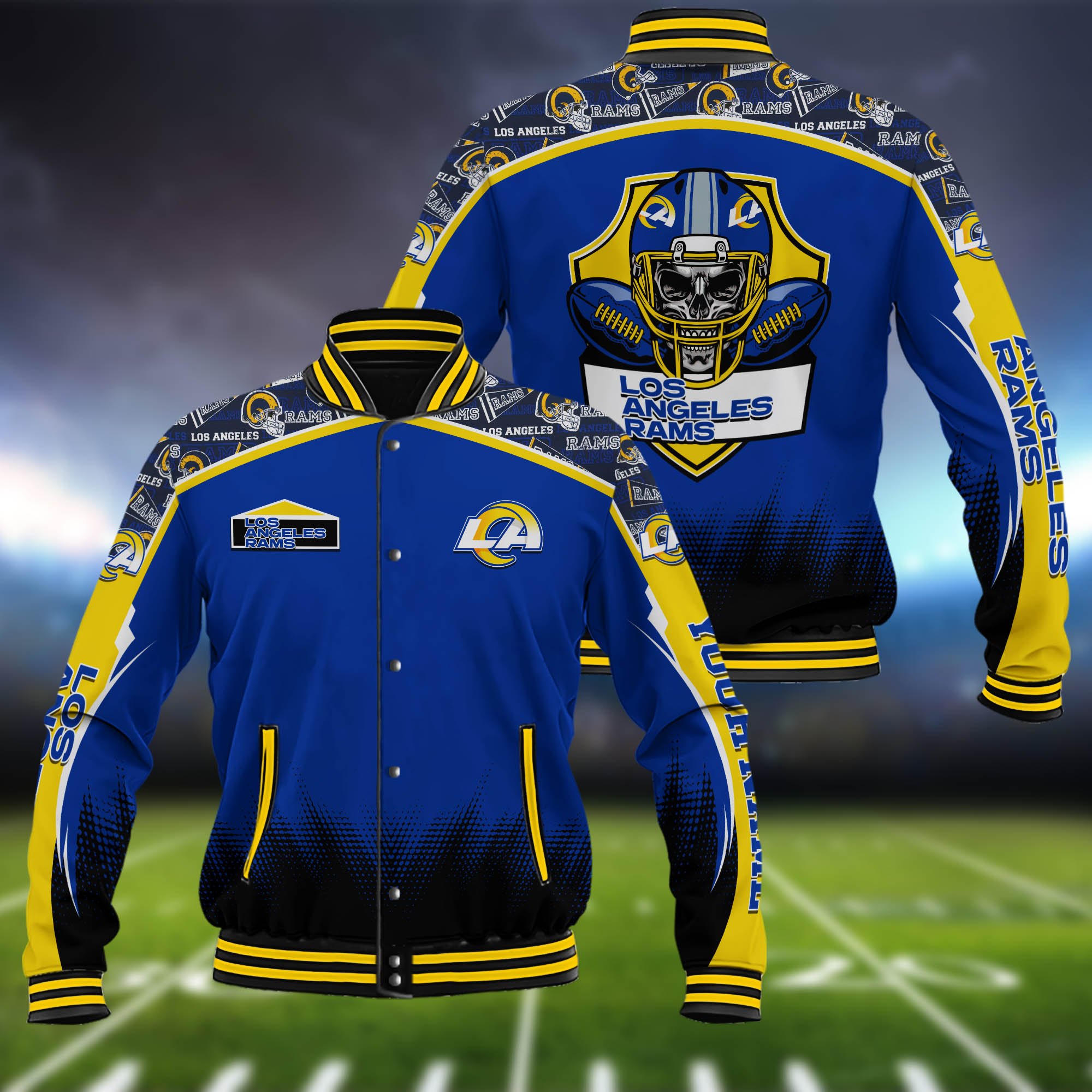 Los Angeles Rams Baseball Jacket Custom Name, Sport Team Jacket, Sport Gifts ETHY-0115485