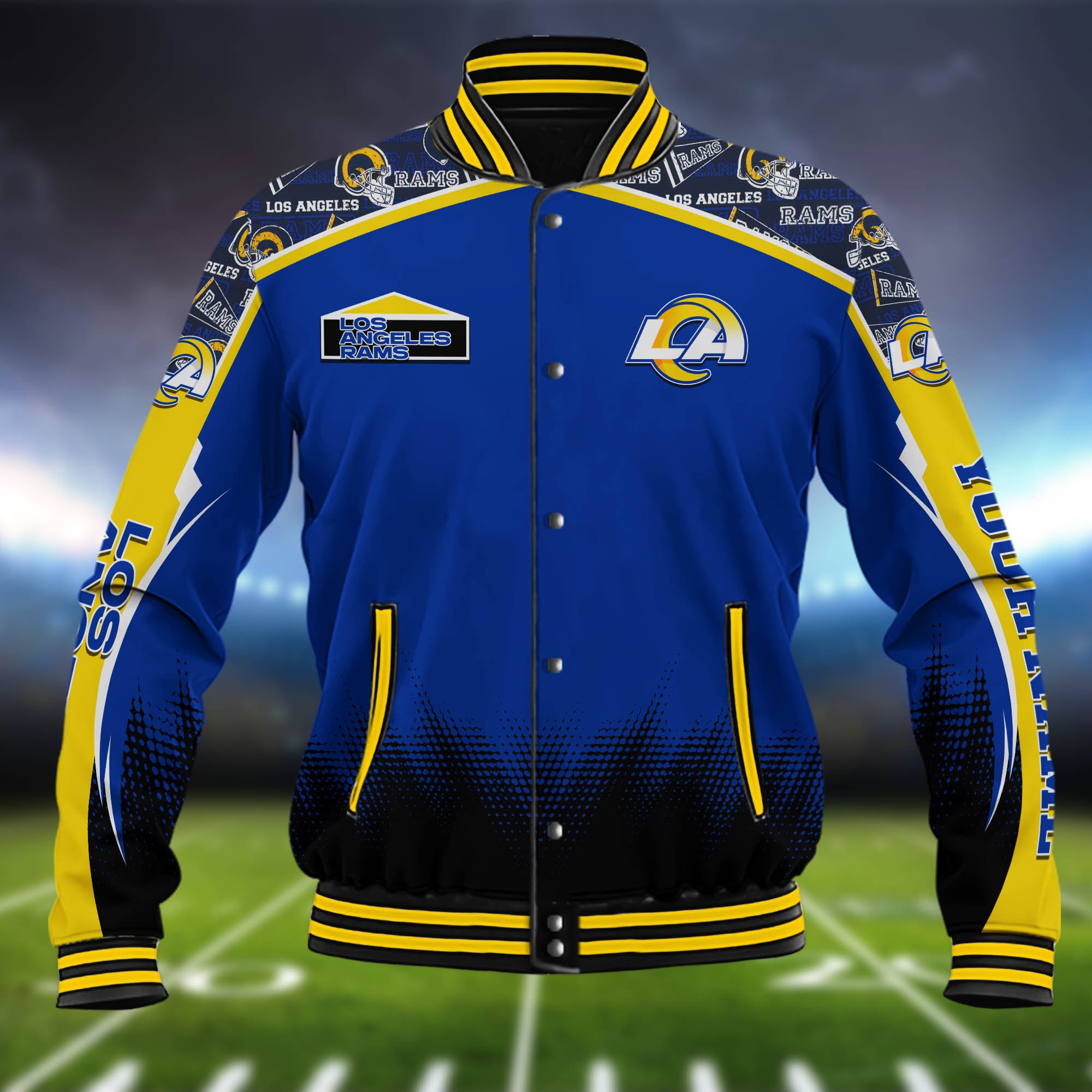 Alternative view of Los Angeles Rams Baseball Jacket Custom Name, Sport Team Jacket, Sport Gifts ETHY-0115485