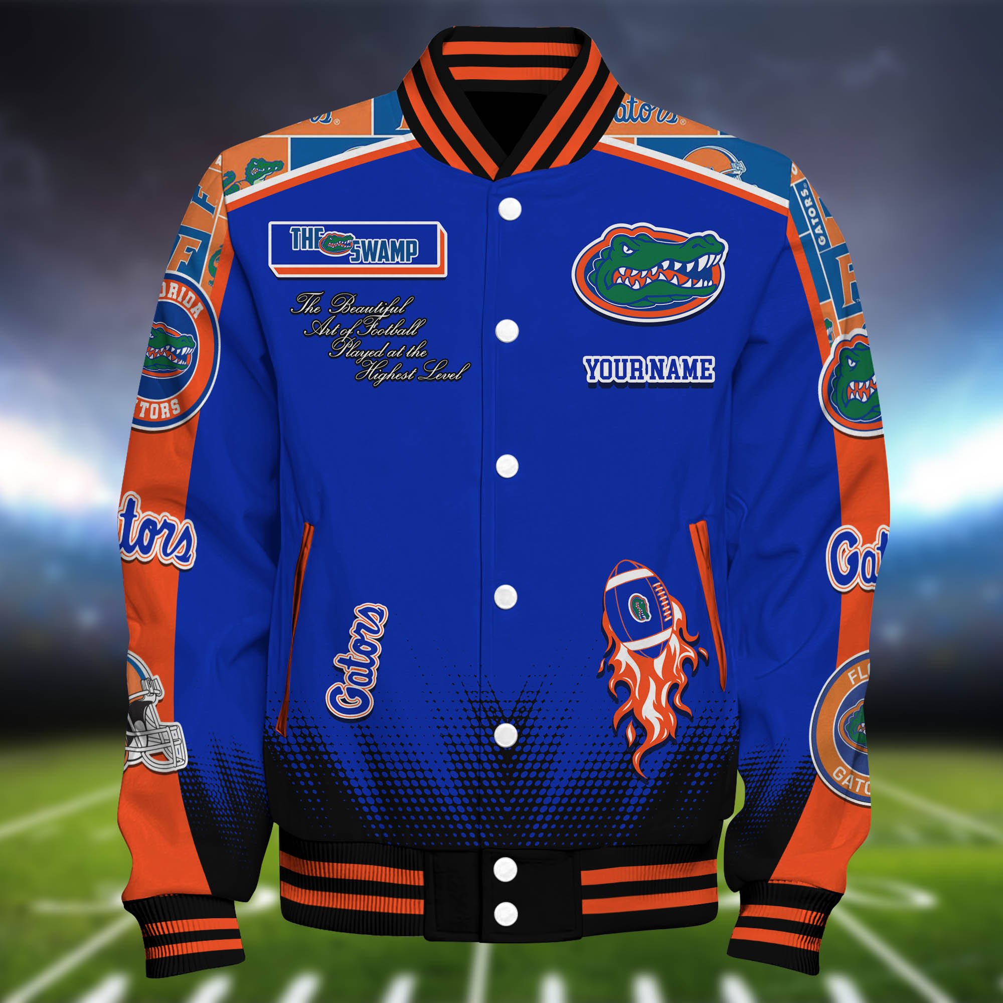 Alternative view of Florida Gators Baseball Jacket Personalized Your Name, Jackets For Sport Fans ETHY-0115486A