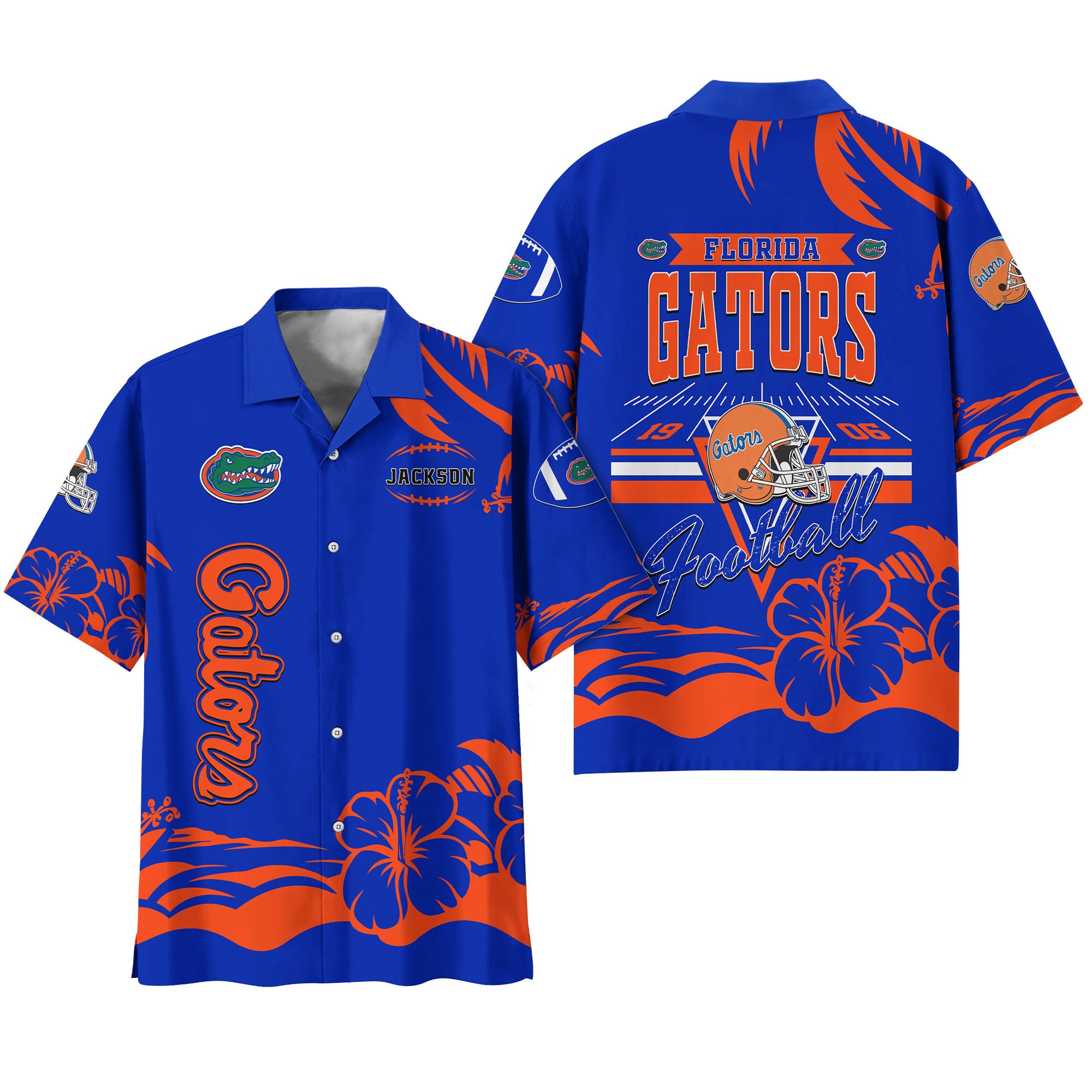 Alternative view of Florida Gators Hawaiian Shirt Personalized Your Name, Sports Gifts for Fans, Sport Team Hawaii Shirt, Sports Lover Gifts ETHY-0123650A