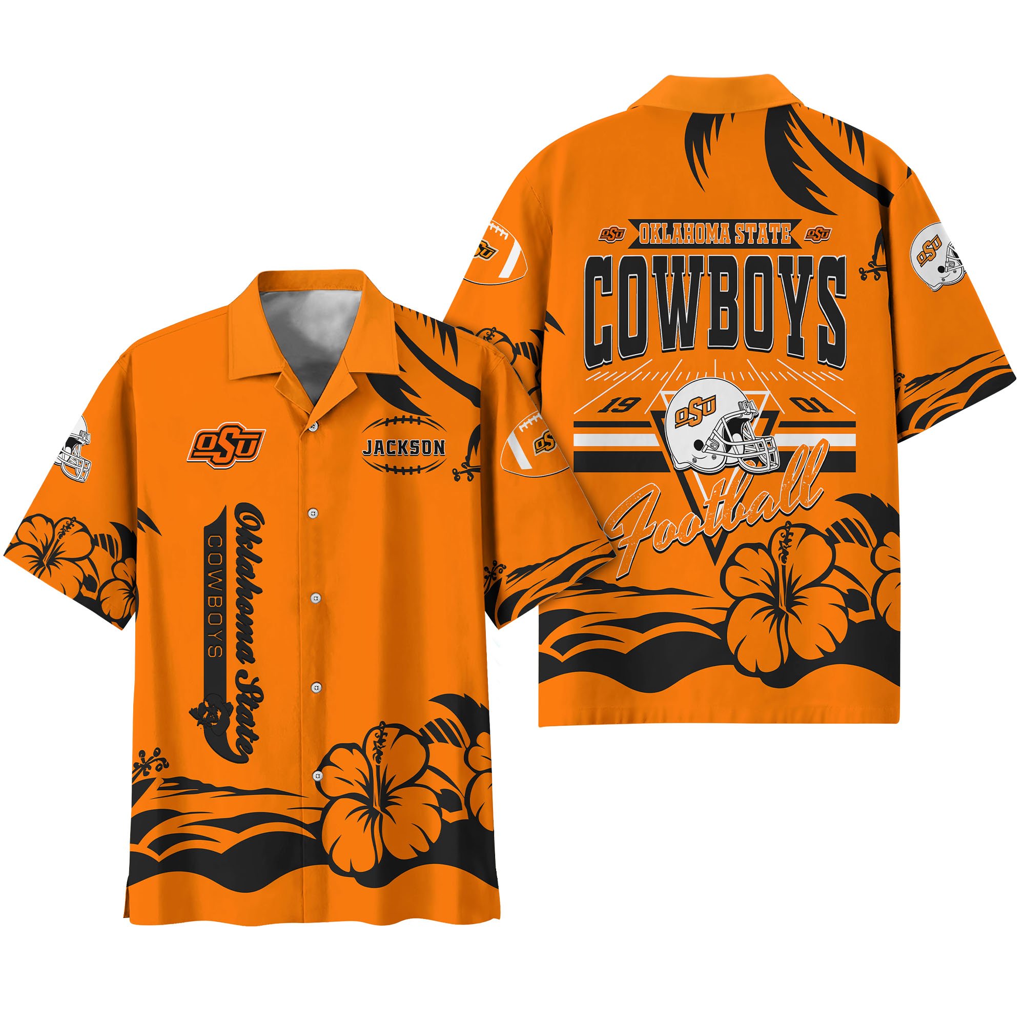 Alternative view of Oklahoma State Cowboys Hawaiian Shirt Personalized Your Name, Sports Gifts for Fans, Sport Team Hawaii Shirt, Sports Lover Gifts ETHY-0123650A