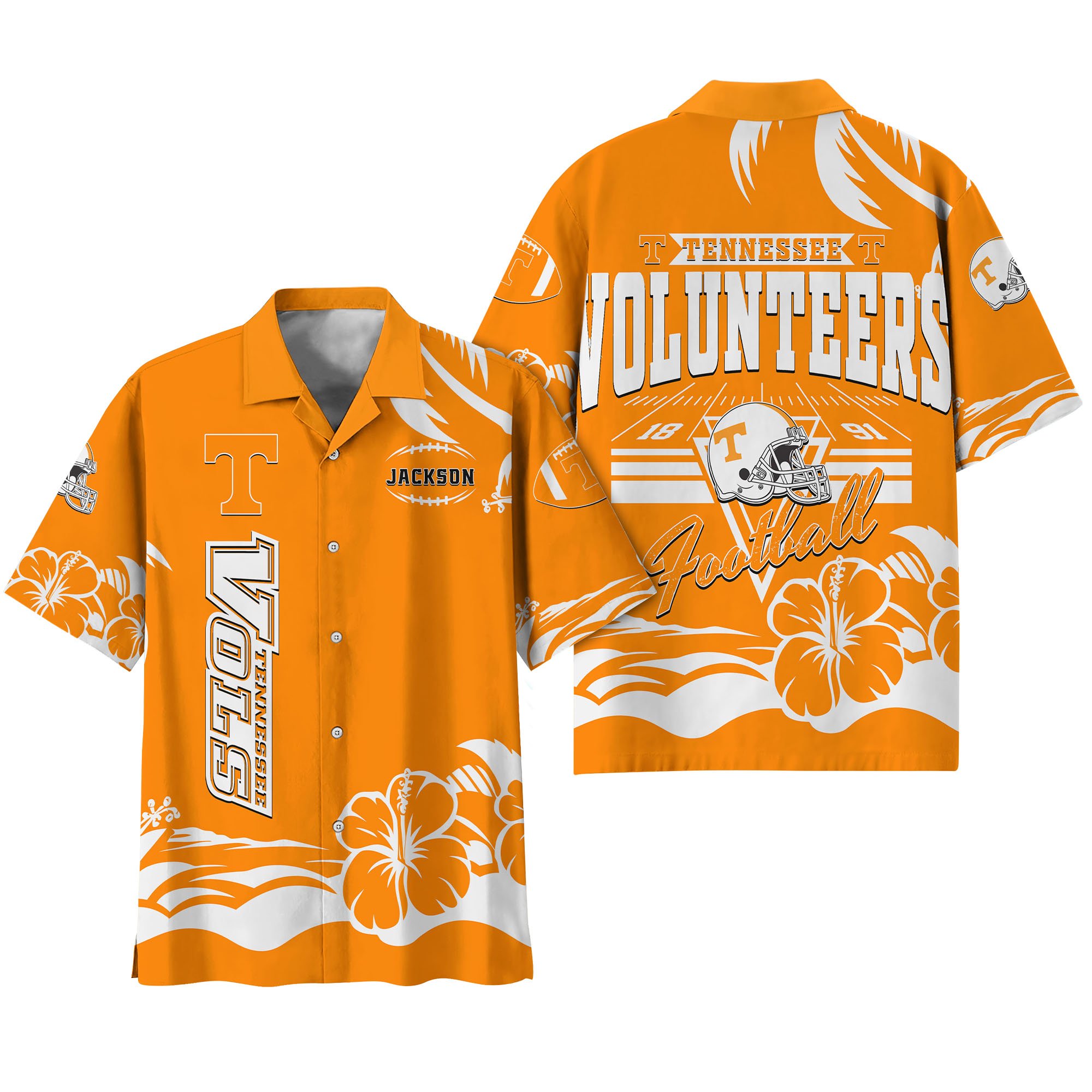 Alternative view of Tennessee Volunteers Hawaiian Shirt Personalized Your Name, Sports Gifts for Fans, Sport Team Hawaii Shirt, Sports Lover Gifts ETHY-0123650A