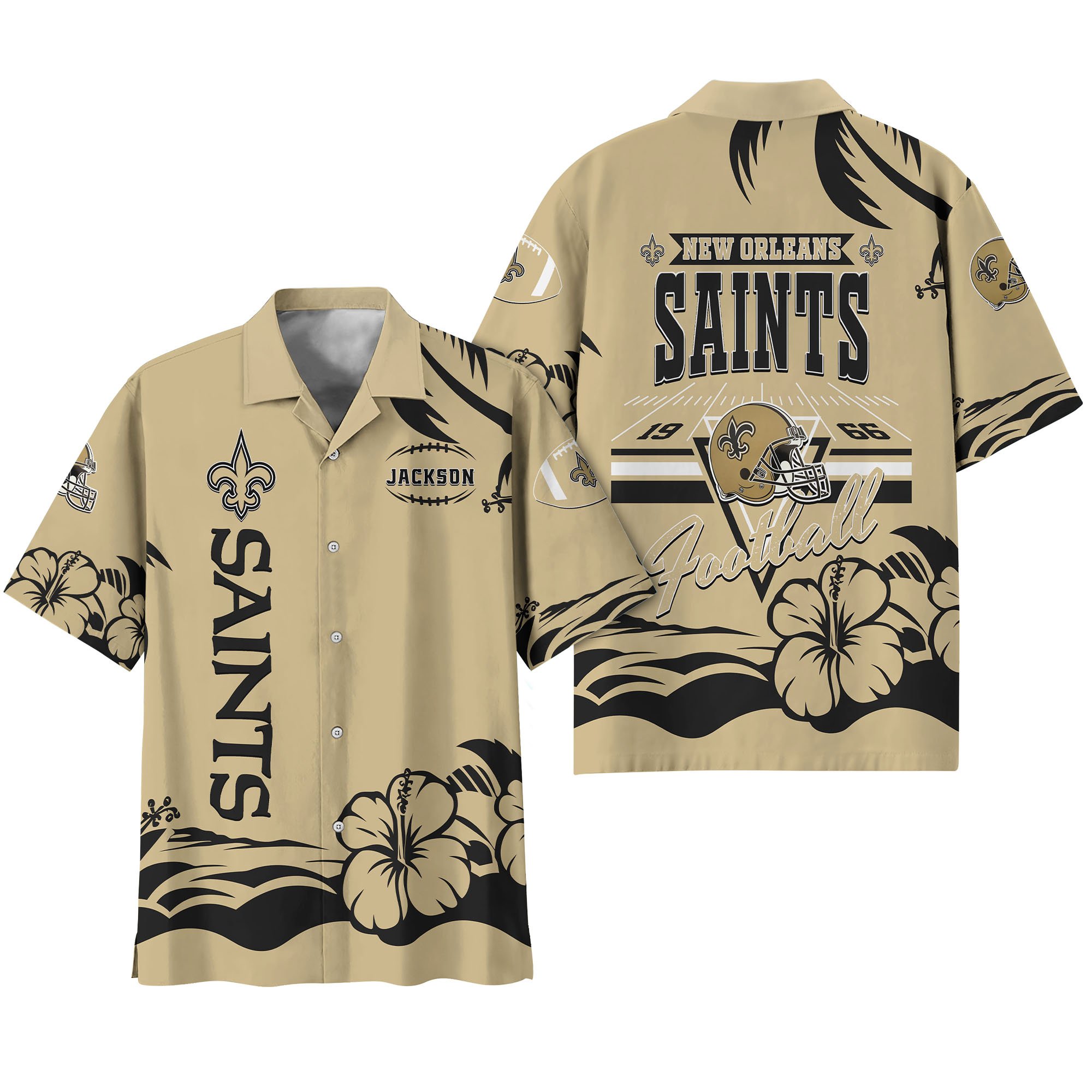 Alternative view of New Orleans Saints Hawaiian Shirt Personalized Your Name, Sports Gifts for Fans, Sport Team Hawaii Shirt, Sports Lover Gifts ETHY-0123650N