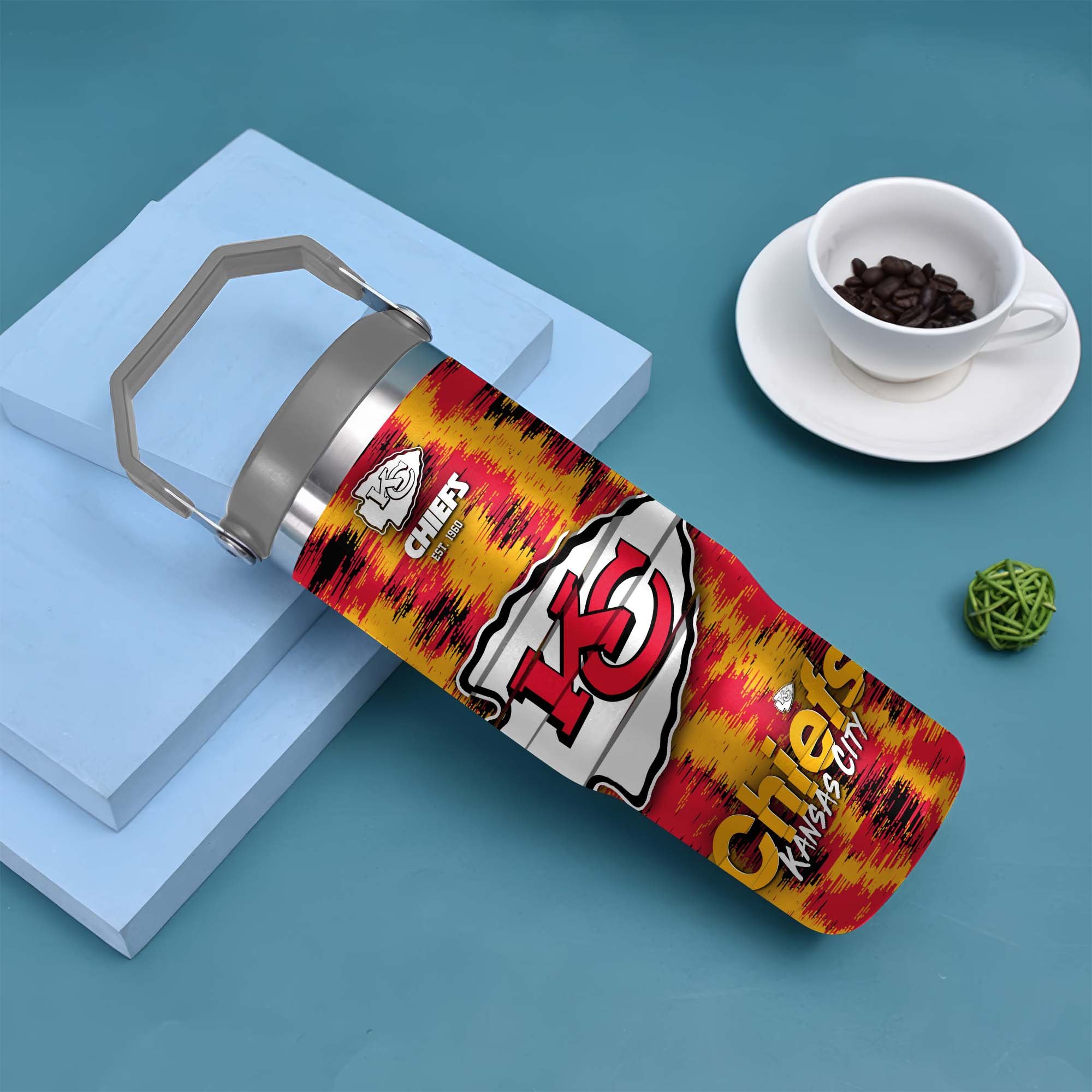 Alternative view of Kansas City Chiefs Flip Straw 30oz Tumbler Custom Your Name, Sport Flip Straw 30oz Tumbler, Fan Gifts EHIVM-0124658