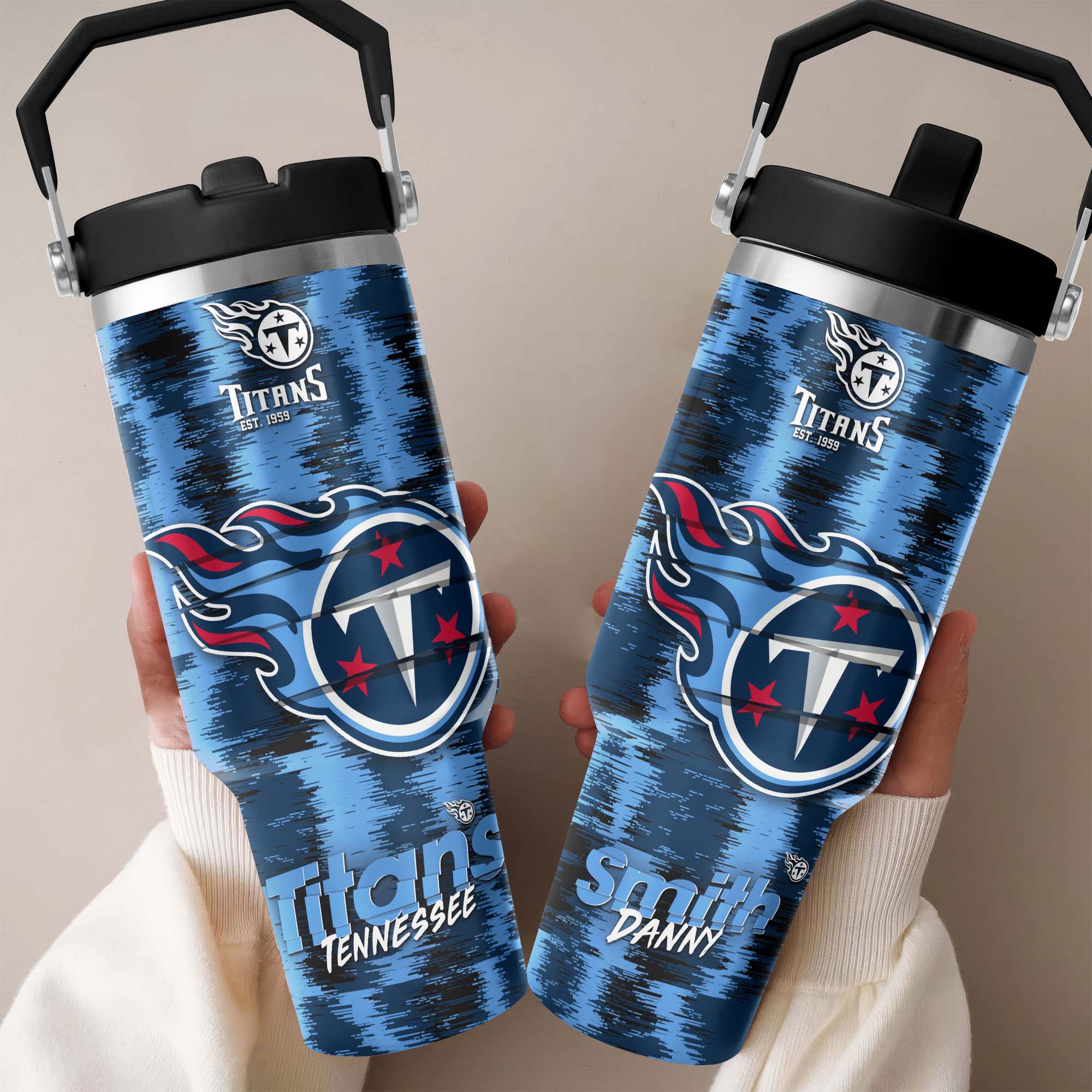 Tennessee Titans Flip Straw 30oz Tumbler Custom Your Name, Sport Flip Straw 30oz Tumbler, Fan Gifts EHIVM-0124658