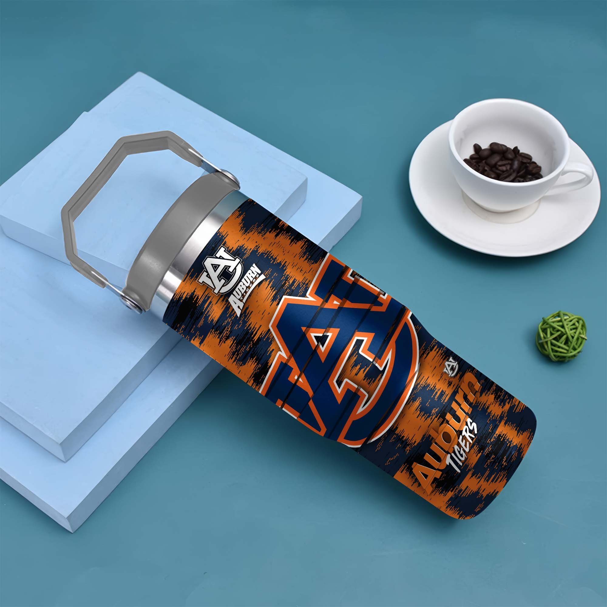 Alternative view of Auburn Tigers Flip Straw 30oz Tumbler Custom Your Name, Sport Flip Straw 30oz Tumbler, Fan Gifts  EHIVM-0124663