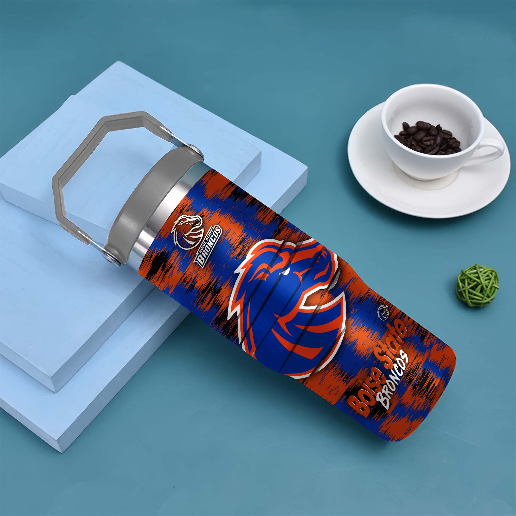 Alternative view of Boise State Broncos Flip Straw 30oz Tumbler Custom Your Name, Sport Flip Straw 30oz Tumbler, Fan Gifts  EHIVM-0124663