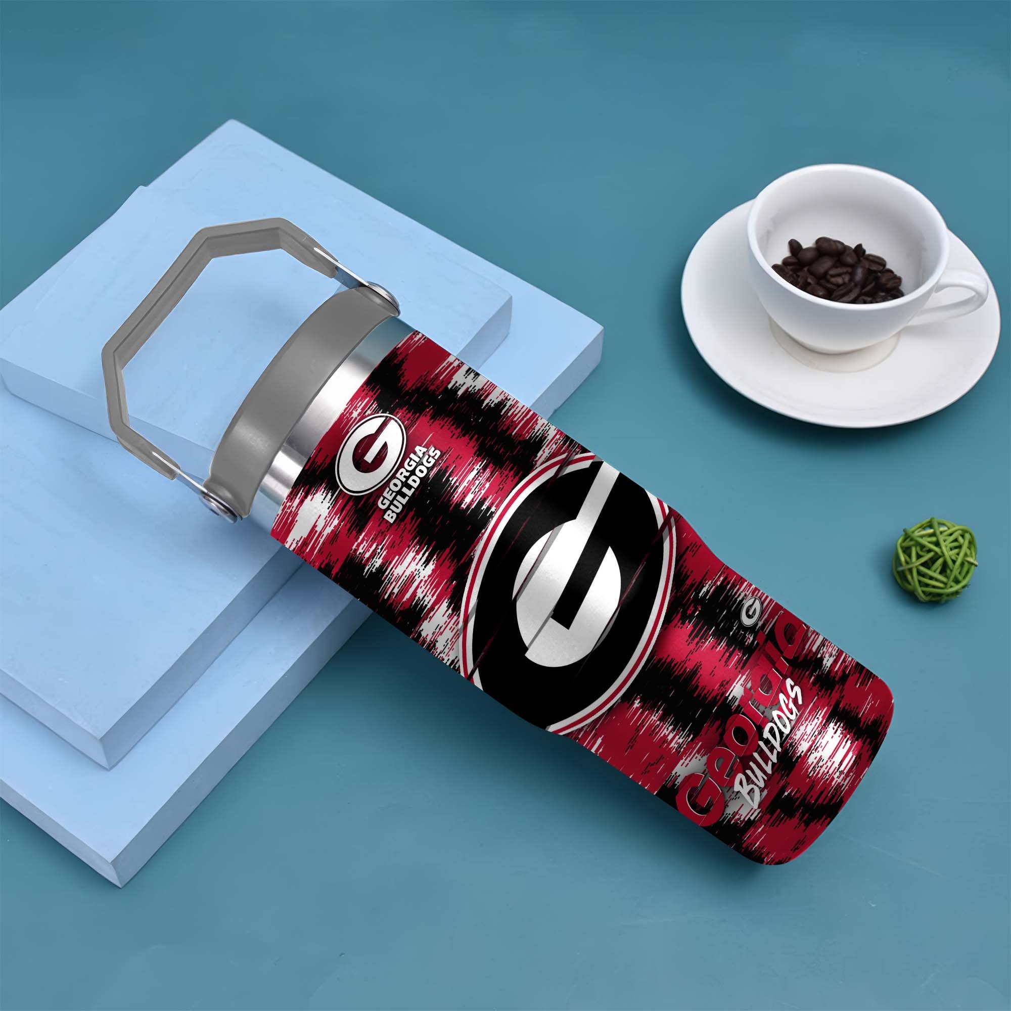 Alternative view of Georgia Bulldogs Flip Straw 30oz Tumbler Custom Your Name, Sport Flip Straw 30oz Tumbler, Fan Gifts  EHIVM-0124663