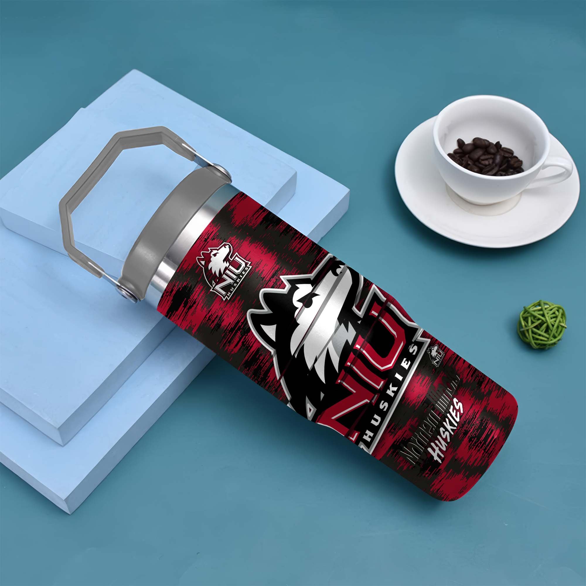 Alternative view of Northern Illinois Huskies Flip Straw 30oz Tumbler Custom Your Name, Sport Flip Straw 30oz Tumbler, Fan Gifts  EHIVM-0124663
