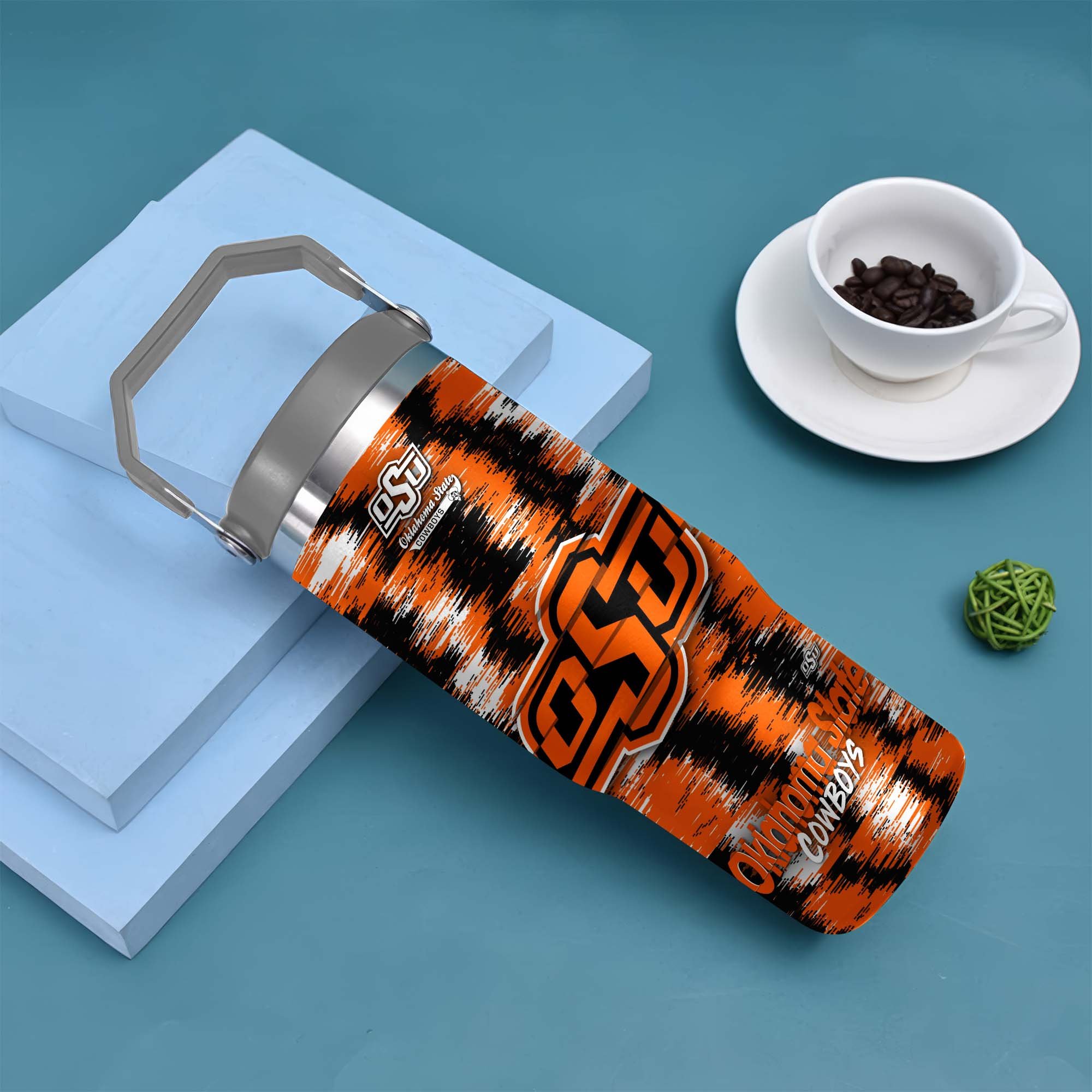 Alternative view of Oklahoma State Cowboys Flip Straw 30oz Tumbler Custom Your Name, Sport Flip Straw 30oz Tumbler, Fan Gifts  EHIVM-0124663