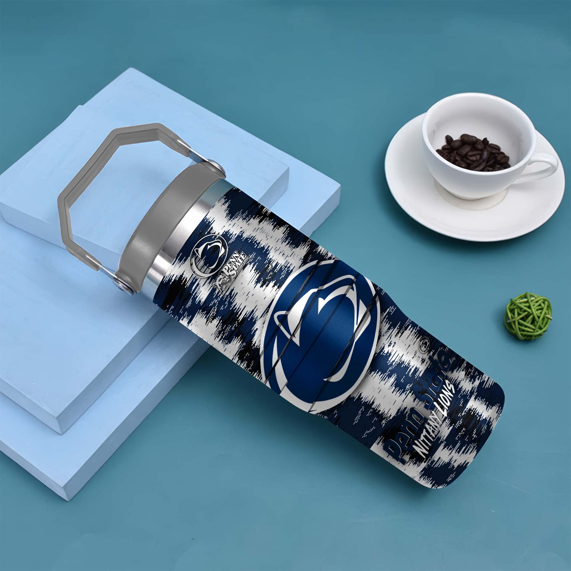 Alternative view of Penn State Nittany Lions Flip Straw 30oz Tumbler Custom Your Name, Sport Flip Straw 30oz Tumbler, Fan Gifts  EHIVM-0124663