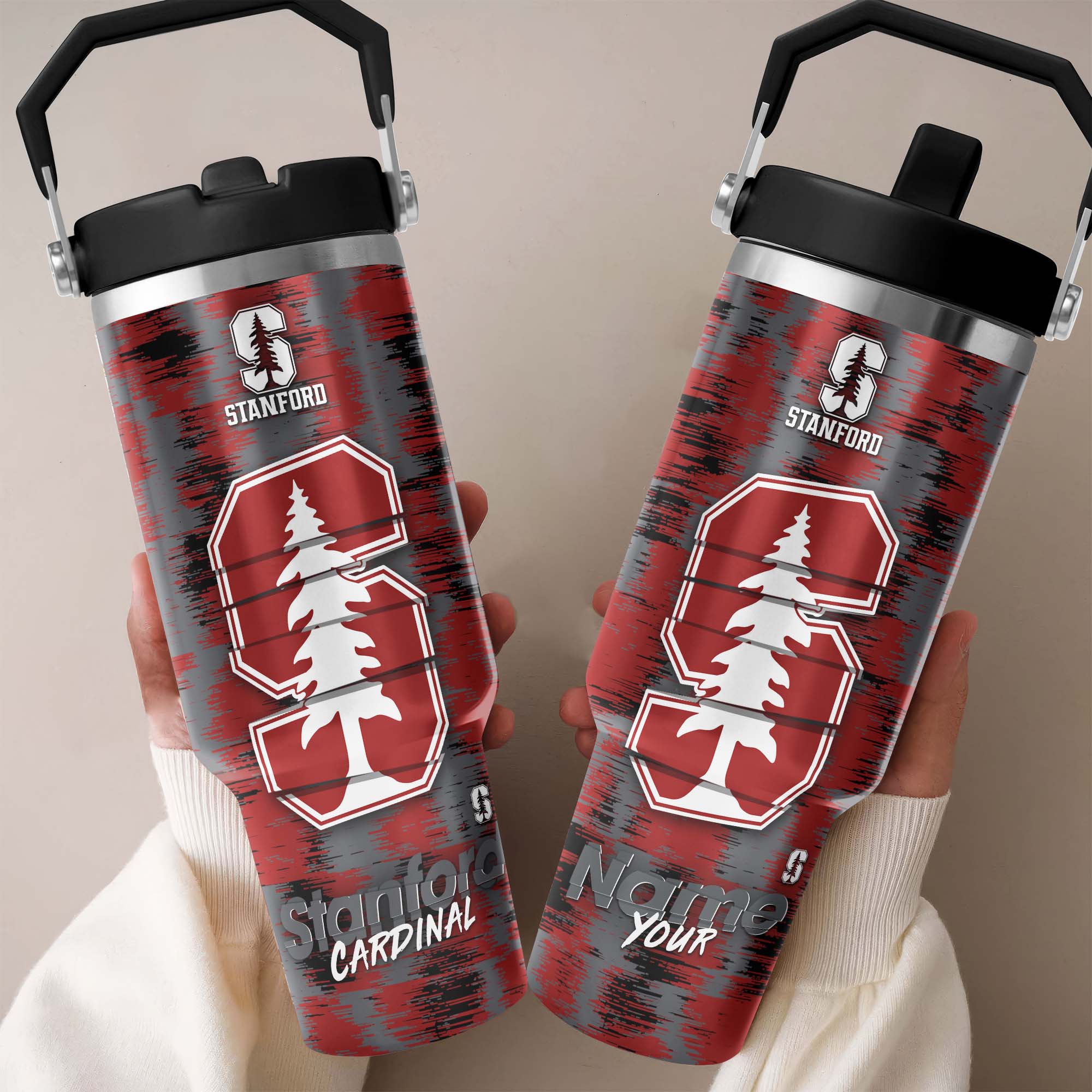 Stanford Cardinal Flip Straw 30oz Tumbler Custom Your Name, Sport Flip Straw 30oz Tumbler, Fan Gifts  EHIVM-0124663