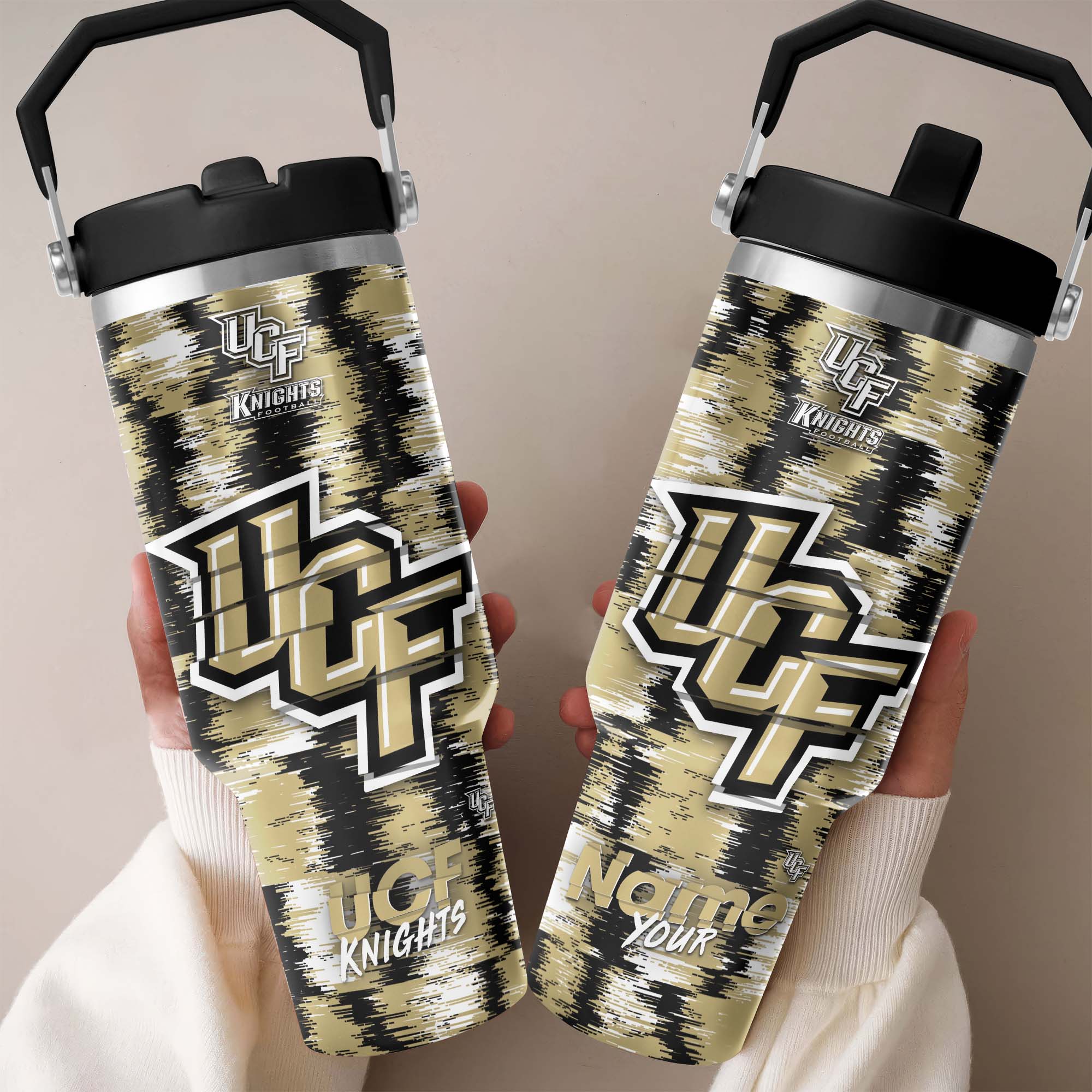 UCF Knights Flip Straw 30oz Tumbler Custom Your Name, Sport Flip Straw 30oz Tumbler, Fan Gifts  EHIVM-0124663