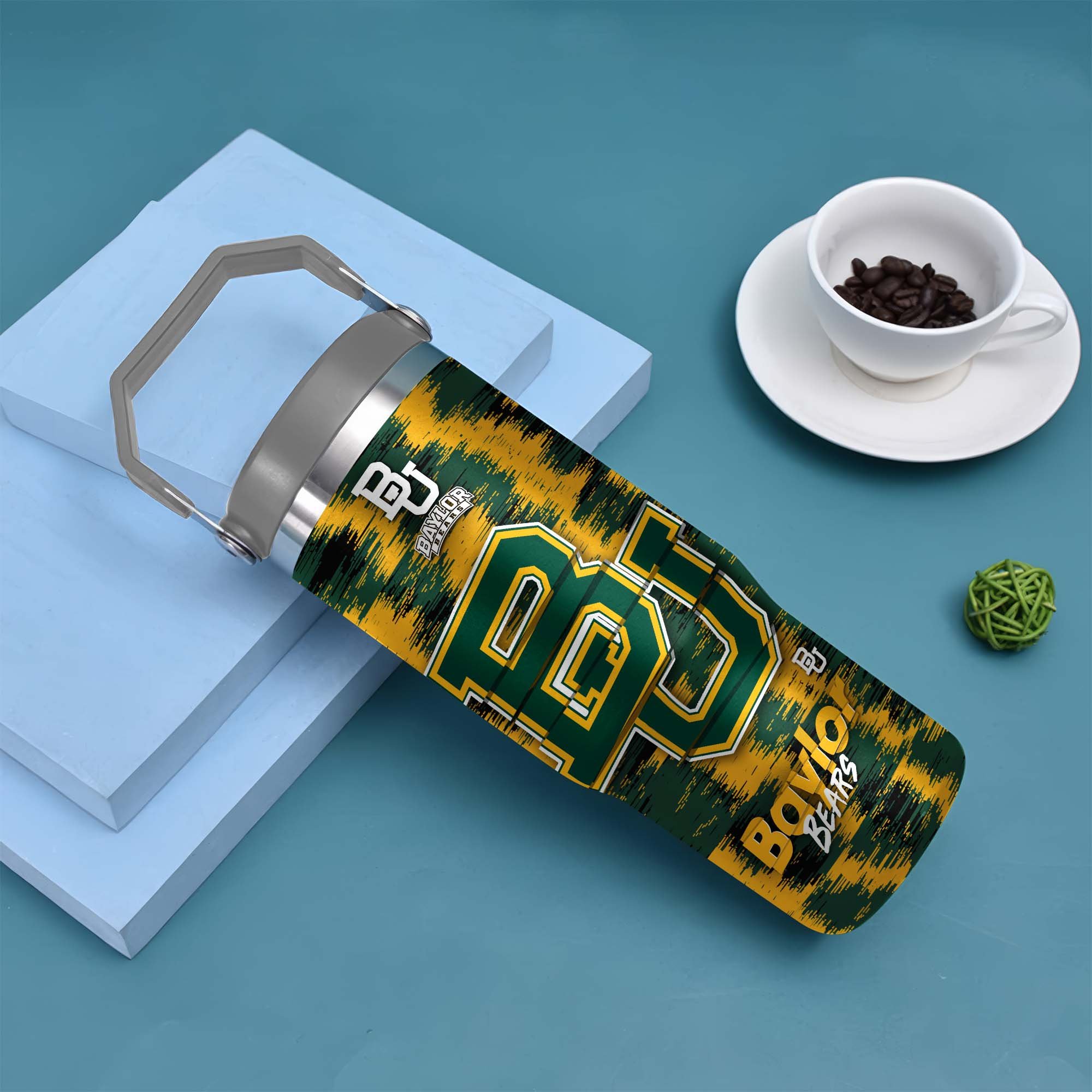 Alternative view of Baylor Bears Flip Straw 30oz Tumbler Custom Your Name, Sport Flip Straw 30oz Tumbler, Fan Gifts  EHIVM-0124663