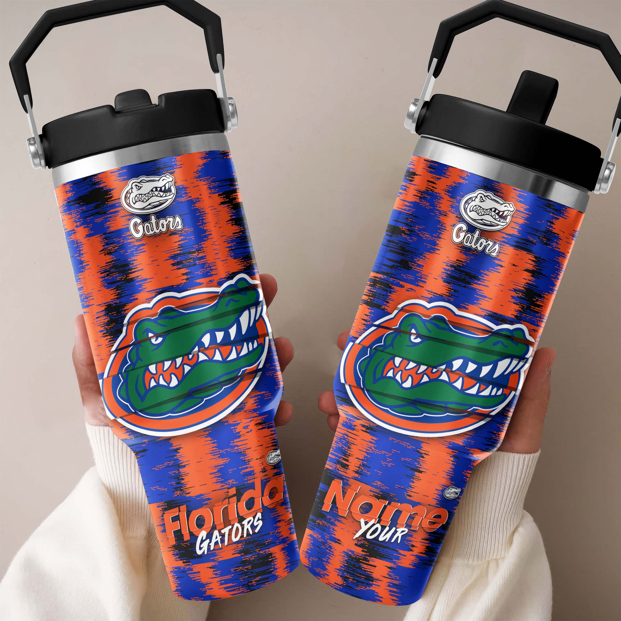 Florida Gators Flip Straw 30oz Tumbler Custom Your Name, Sport Flip Straw 30oz Tumbler, Fan Gifts  EHIVM-0124663
