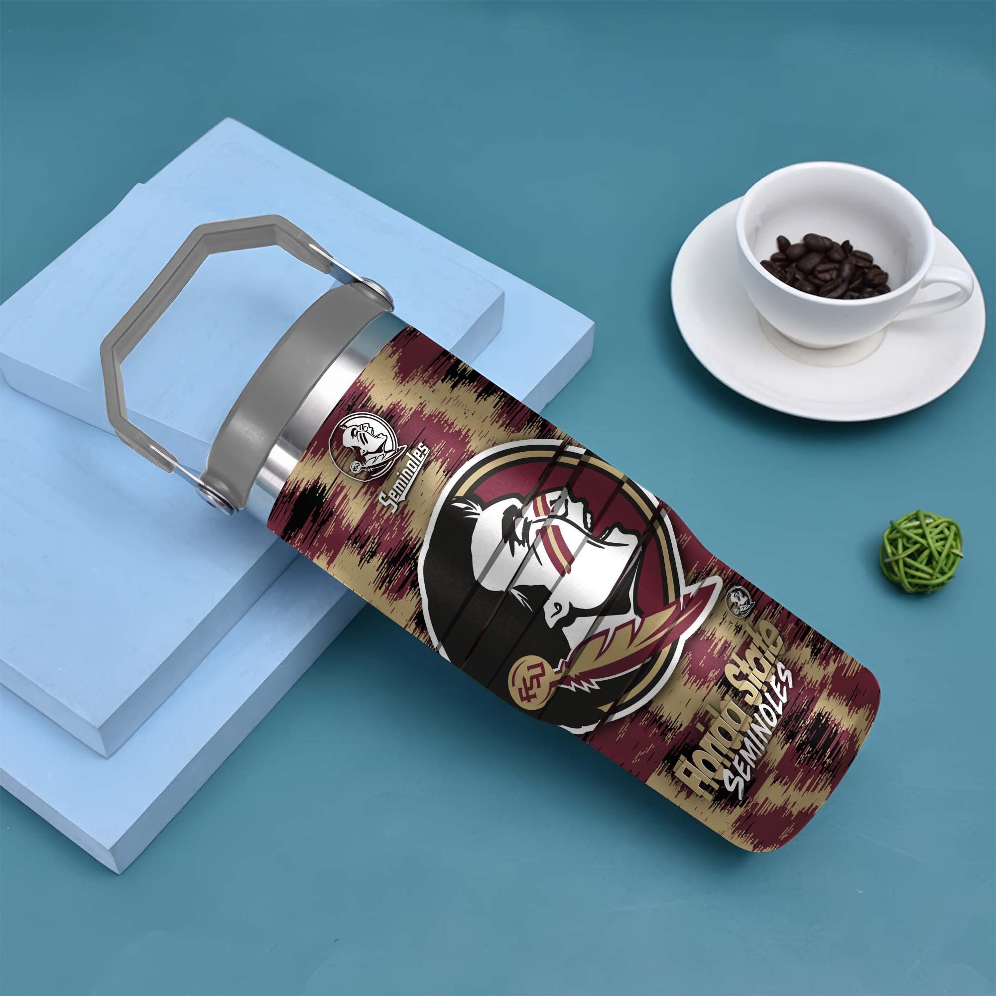 Alternative view of Florida State Seminoles Flip Straw 30oz Tumbler Custom Your Name, Sport Flip Straw 30oz Tumbler, Fan Gifts  EHIVM-0124663