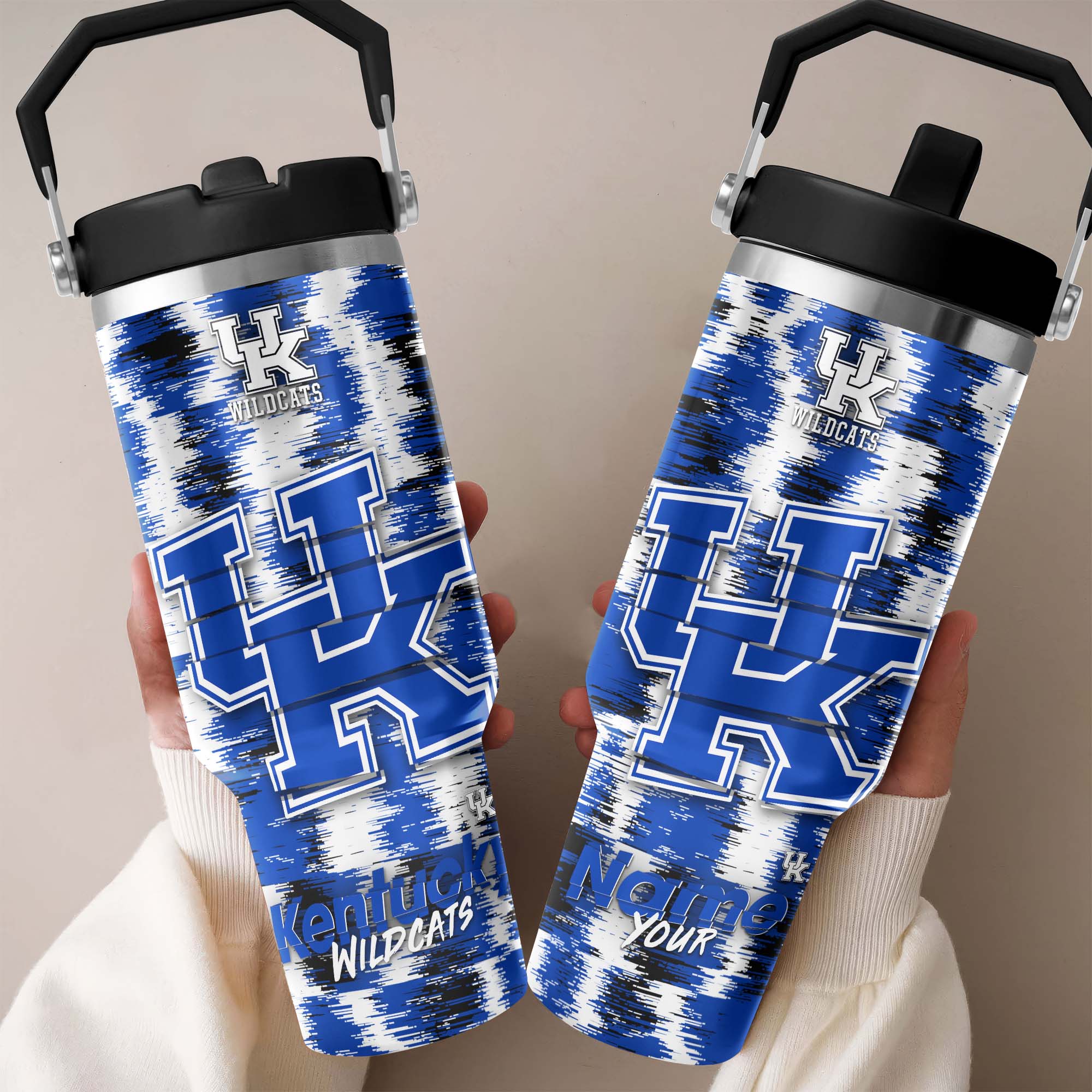 Kentucky Wildcats Flip Straw 30oz Tumbler Custom Your Name, Sport Flip Straw 30oz Tumbler, Fan Gifts  EHIVM-0124663