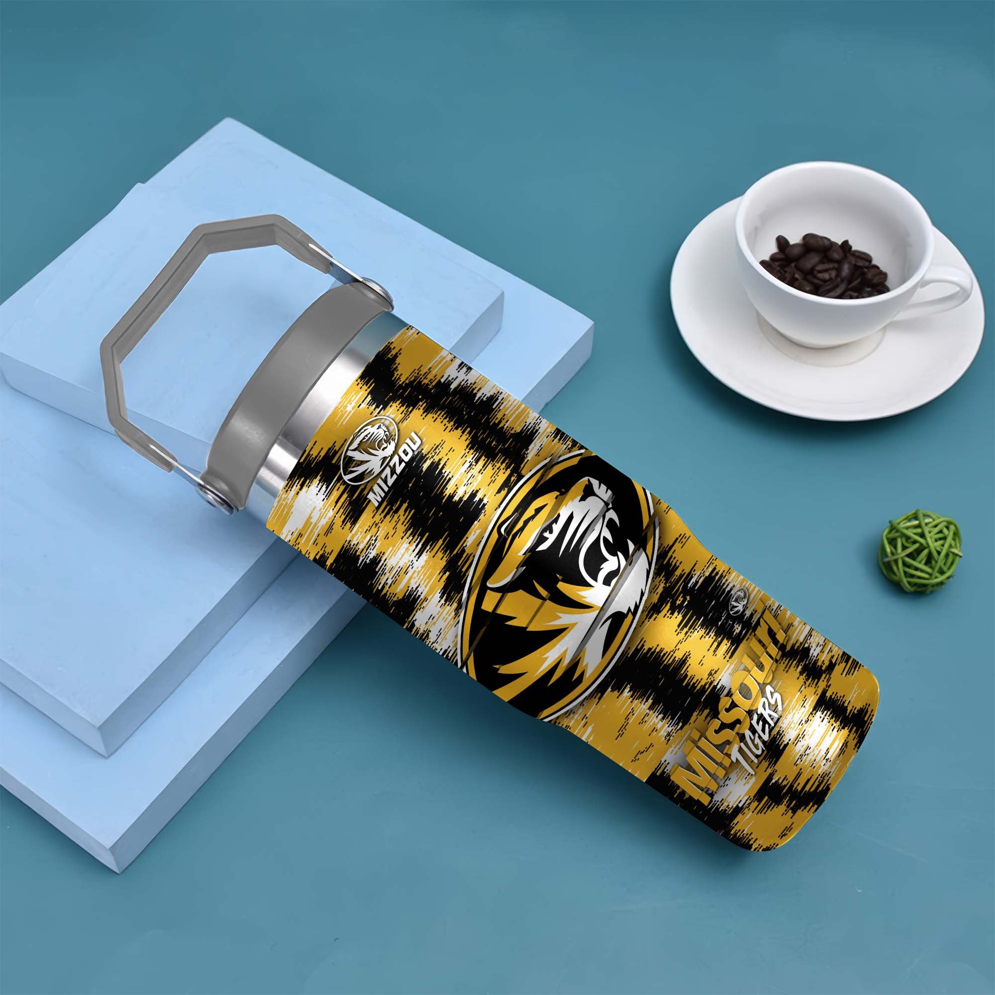Alternative view of Missouri Tigers Flip Straw 30oz Tumbler Custom Your Name, Sport Flip Straw 30oz Tumbler, Fan Gifts  EHIVM-0124663