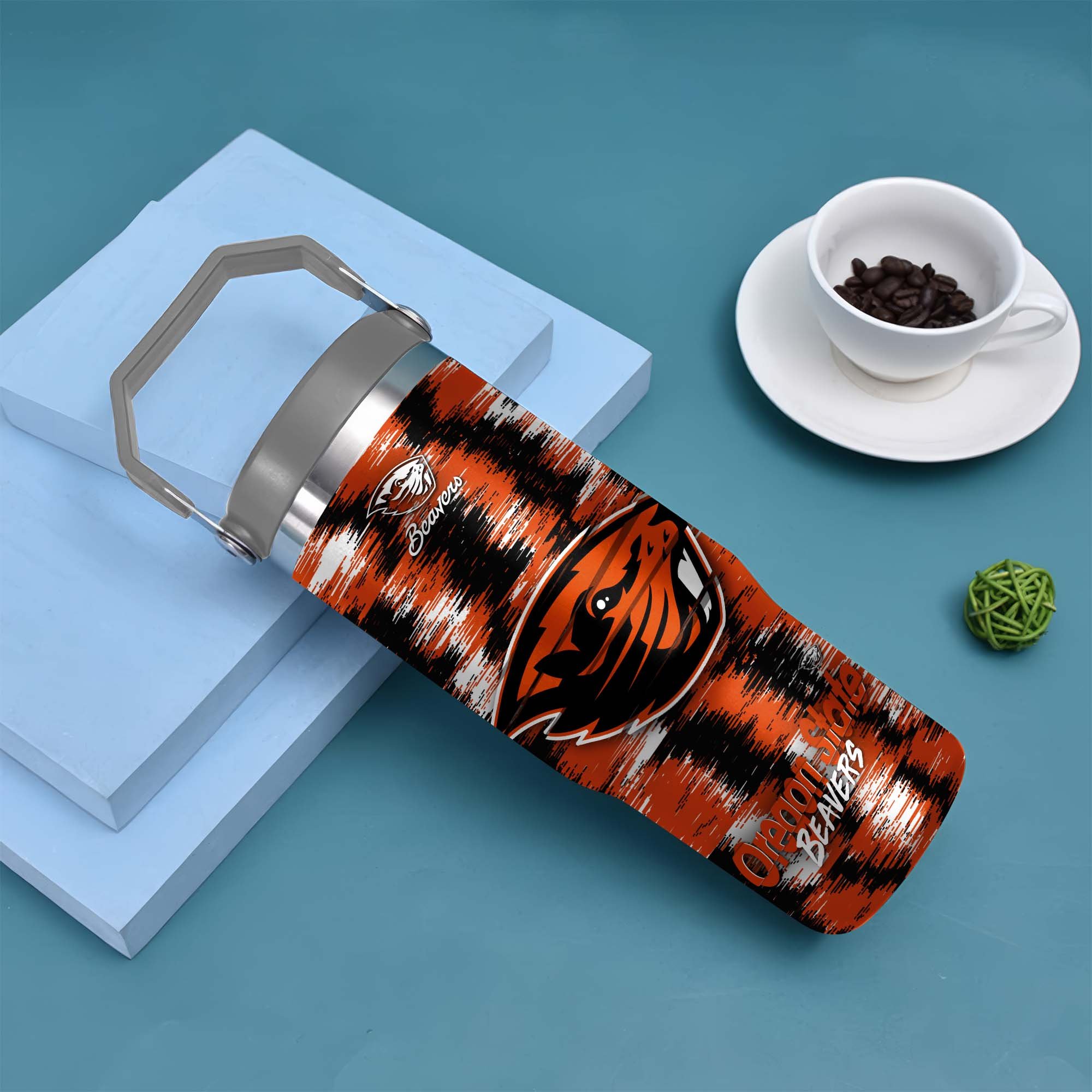 Alternative view of Oregon State Beavers Flip Straw 30oz Tumbler Custom Your Name, Sport Flip Straw 30oz Tumbler, Fan Gifts  EHIVM-0124663