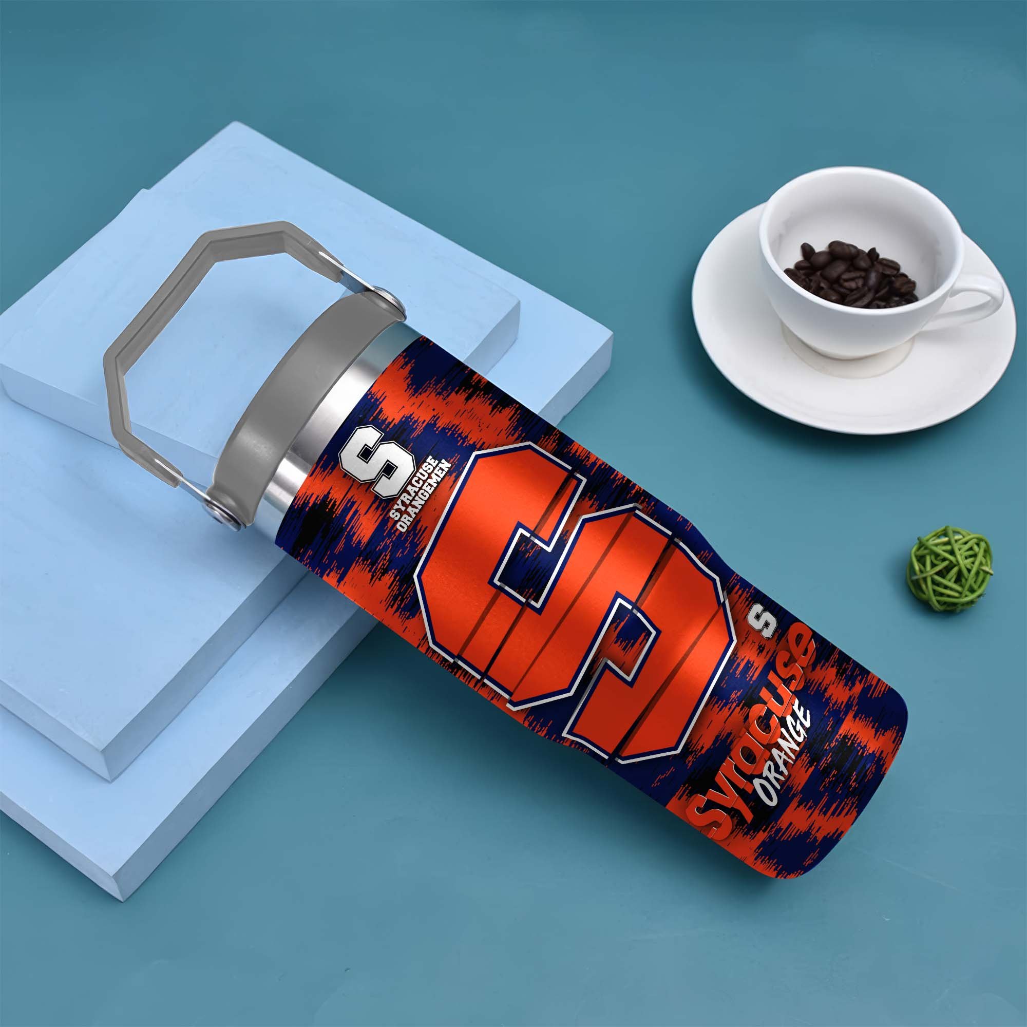 Alternative view of Syracuse Orange Flip Straw 30oz Tumbler Custom Your Name, Sport Flip Straw 30oz Tumbler, Fan Gifts  EHIVM-0124663