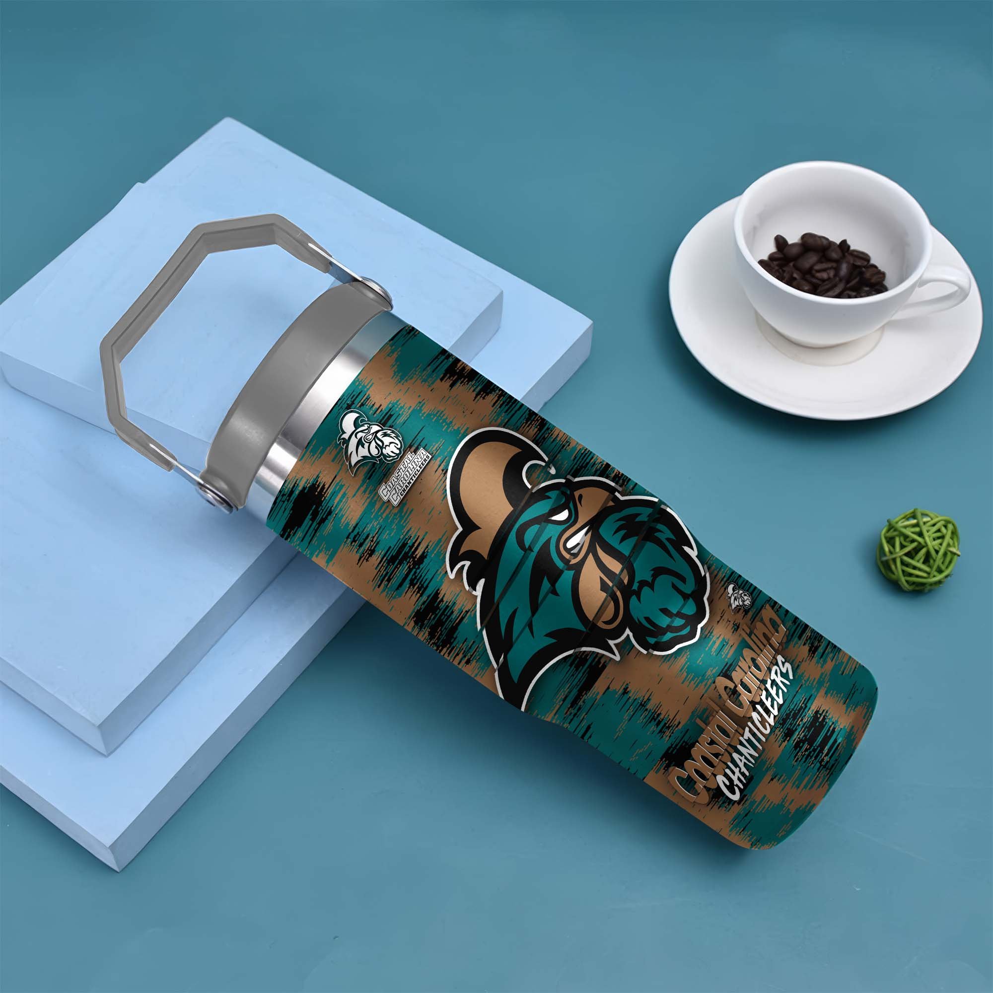 Alternative view of Coastal Carolina Chanticleers Flip Straw 30oz Tumbler Custom Your Name, Sport Flip Straw 30oz Tumbler, Fan Gifts  EHIVM-0124663