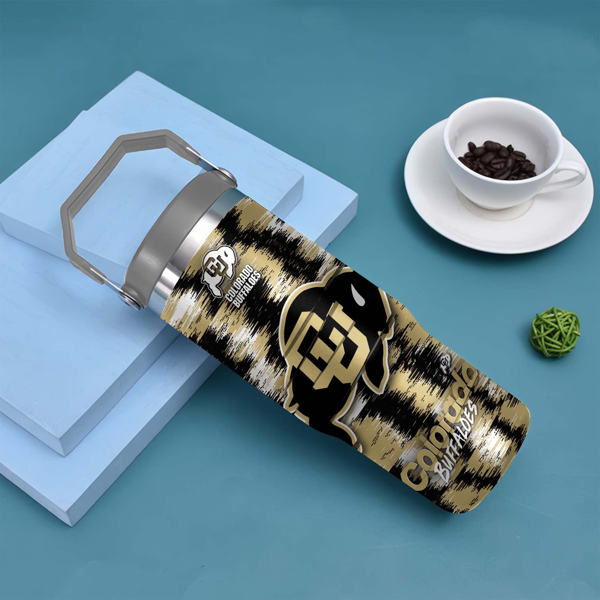 Alternative view of Colorado Buffaloes Flip Straw 30oz Tumbler Custom Your Name, Sport Flip Straw 30oz Tumbler, Fan Gifts  EHIVM-0124663