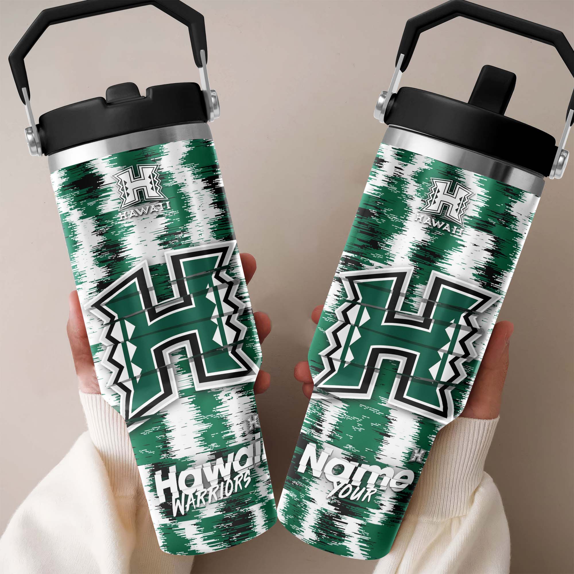 Hawaii Rainbow Warriors Flip Straw 30oz Tumbler Custom Your Name, Sport Flip Straw 30oz Tumbler, Fan Gifts  EHIVM-0124663