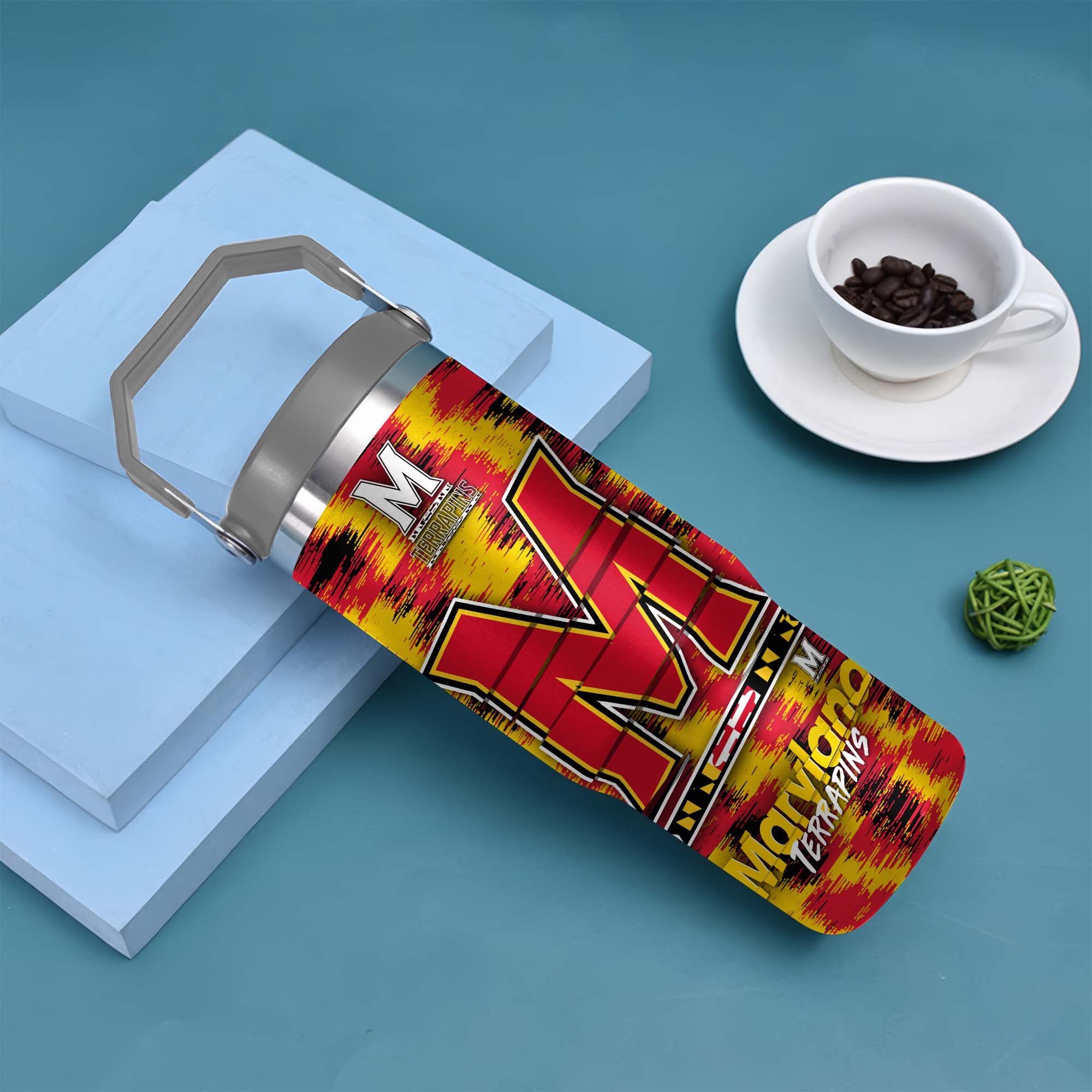 Alternative view of Maryland Terrapins Flip Straw 30oz Tumbler Custom Your Name, Sport Flip Straw 30oz Tumbler, Fan Gifts  EHIVM-0124663