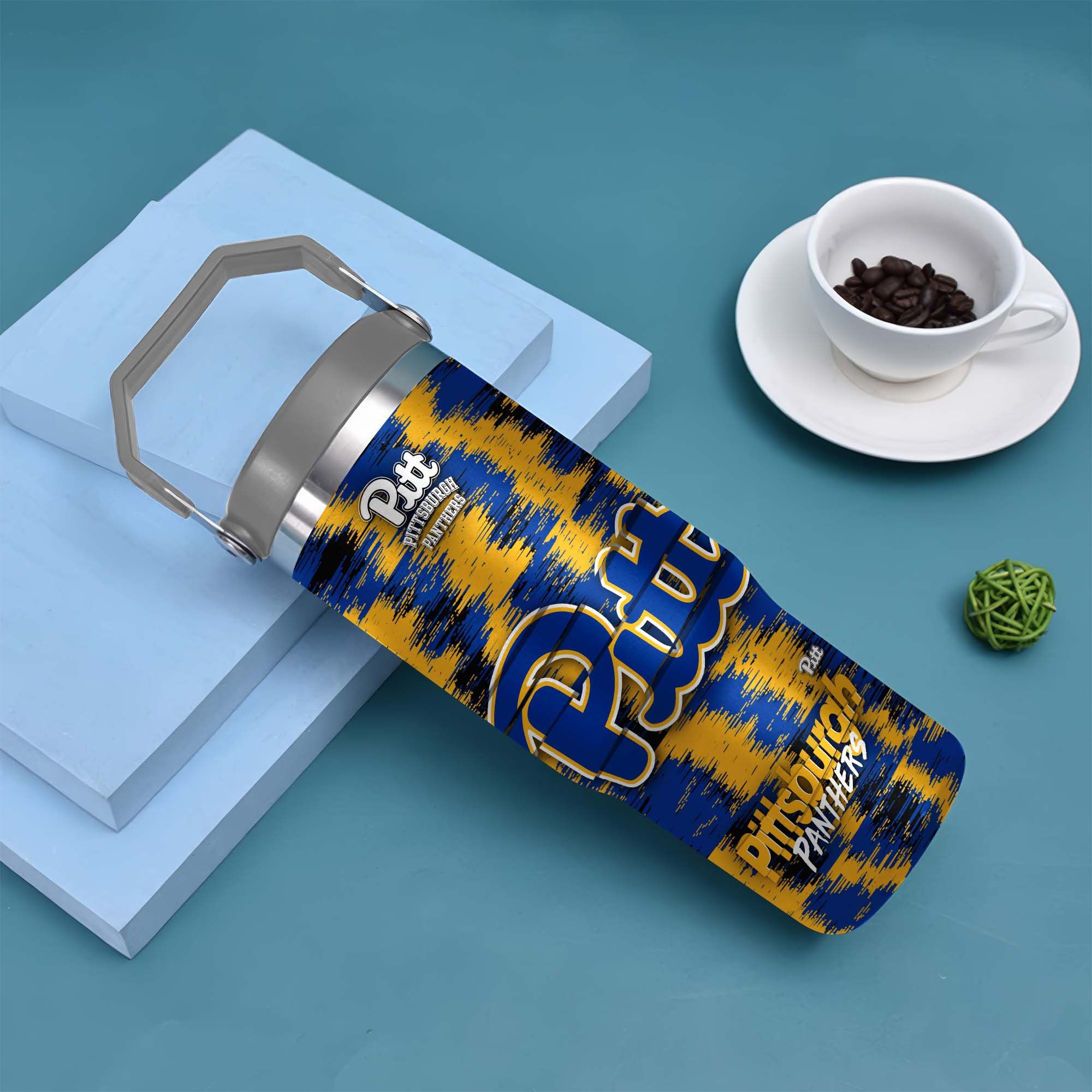 Alternative view of Pittsburgh Panthers Flip Straw 30oz Tumbler Custom Your Name, Sport Flip Straw 30oz Tumbler, Fan Gifts  EHIVM-0124663