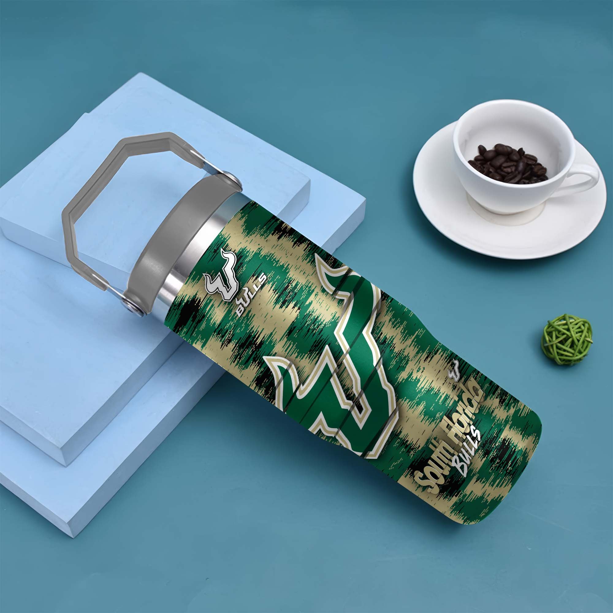 Alternative view of South Florida Bulls Flip Straw 30oz Tumbler Custom Your Name, Sport Flip Straw 30oz Tumbler, Fan Gifts  EHIVM-0124663