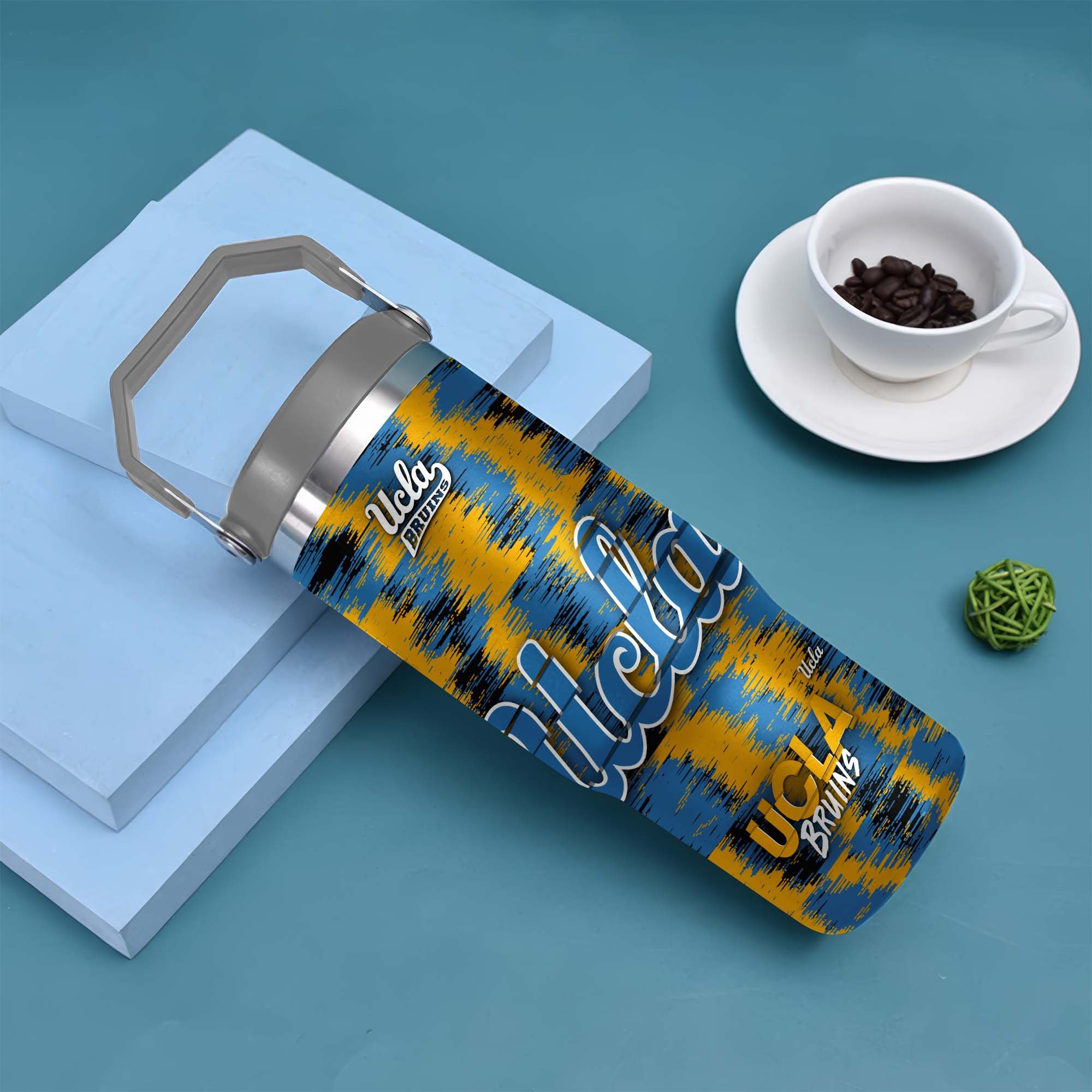 Alternative view of UCLA Bruins Flip Straw 30oz Tumbler Custom Your Name, Sport Flip Straw 30oz Tumbler, Fan Gifts  EHIVM-0124663