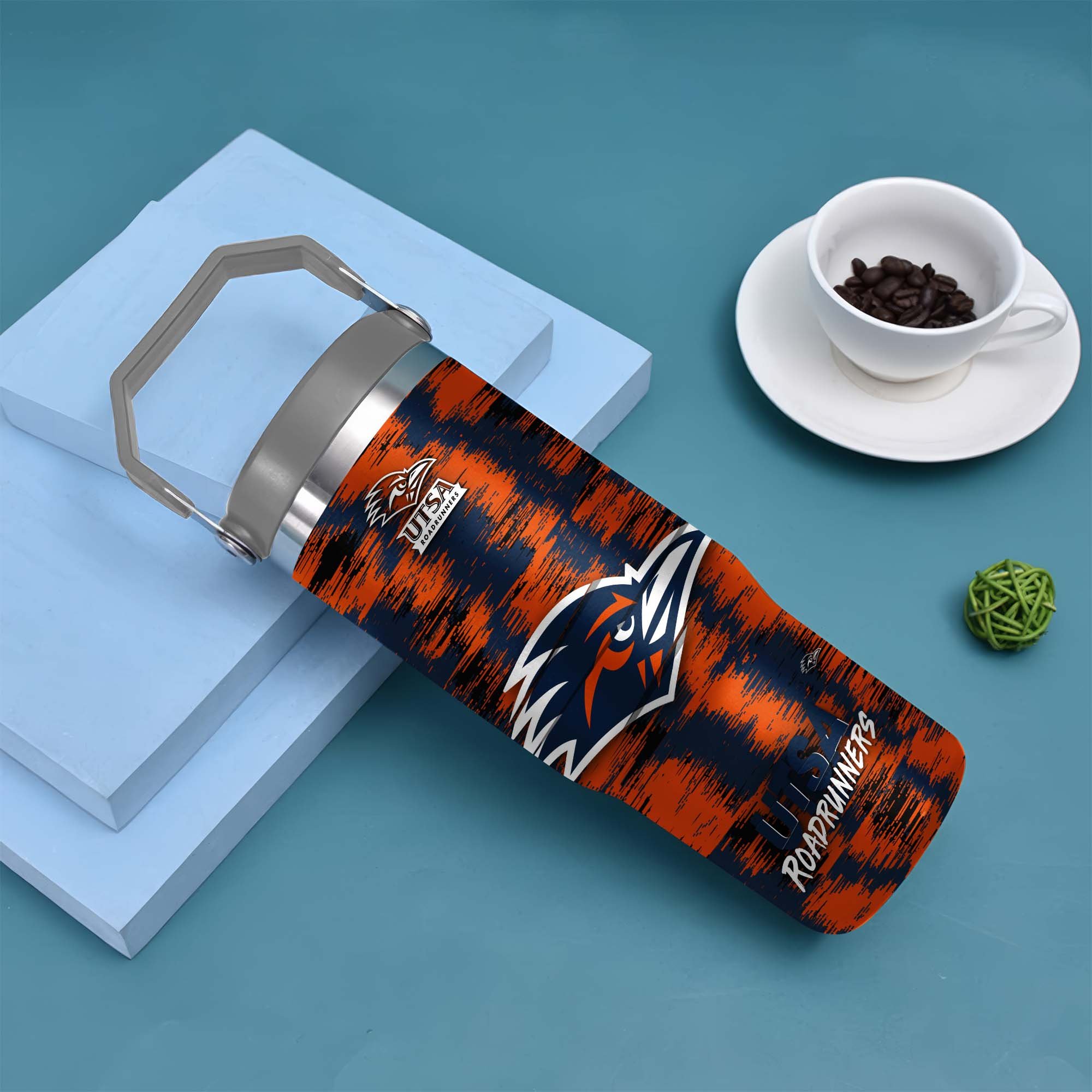 Alternative view of UTSA Roadrunners Flip Straw 30oz Tumbler Custom Your Name, Sport Flip Straw 30oz Tumbler, Fan Gifts  EHIVM-0124663