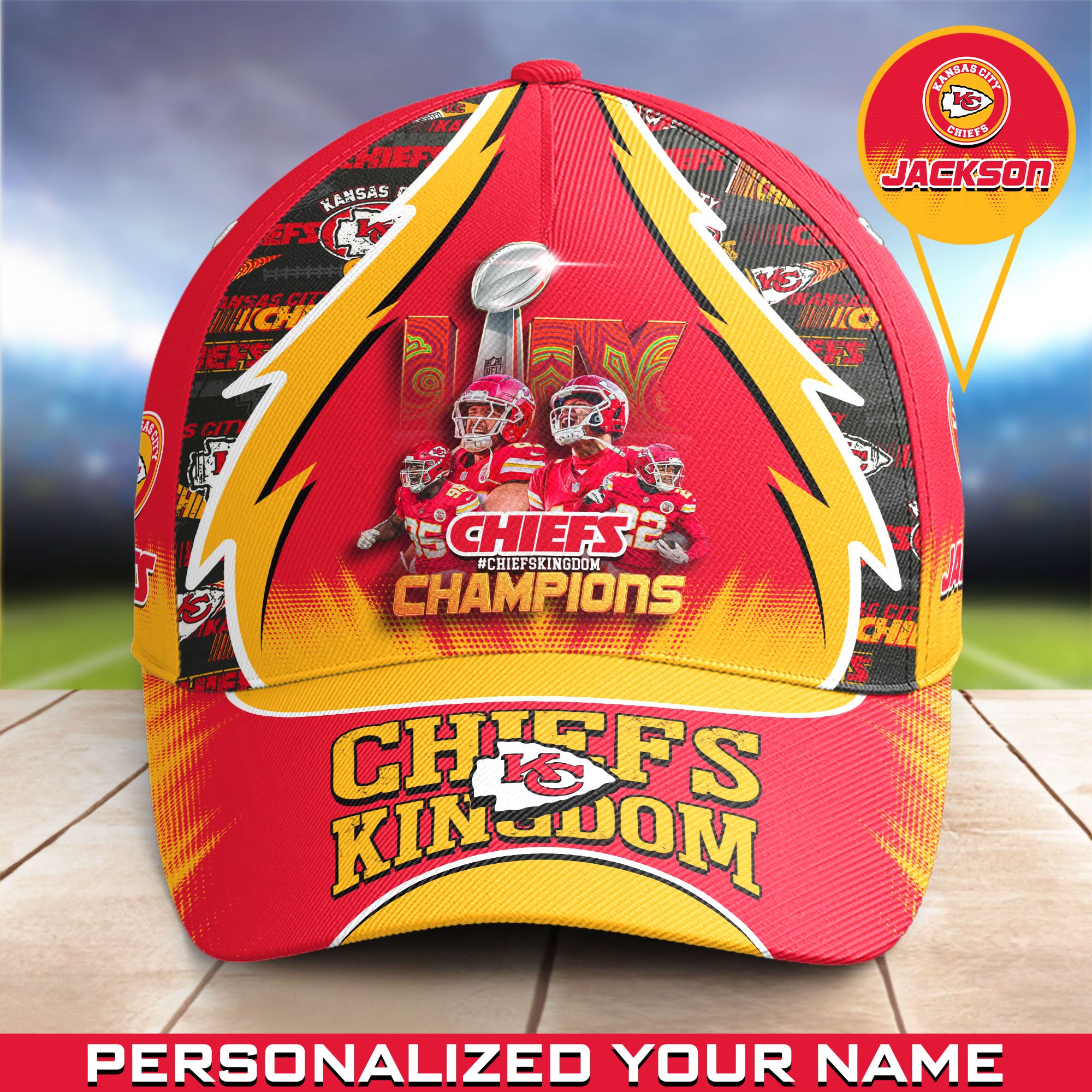 Kansas City Chiefs Team Champions Super Bowl  2025 Cap Personalized Your Name, Sport Cap For Fan, Fan Gifts ETHY-0206720