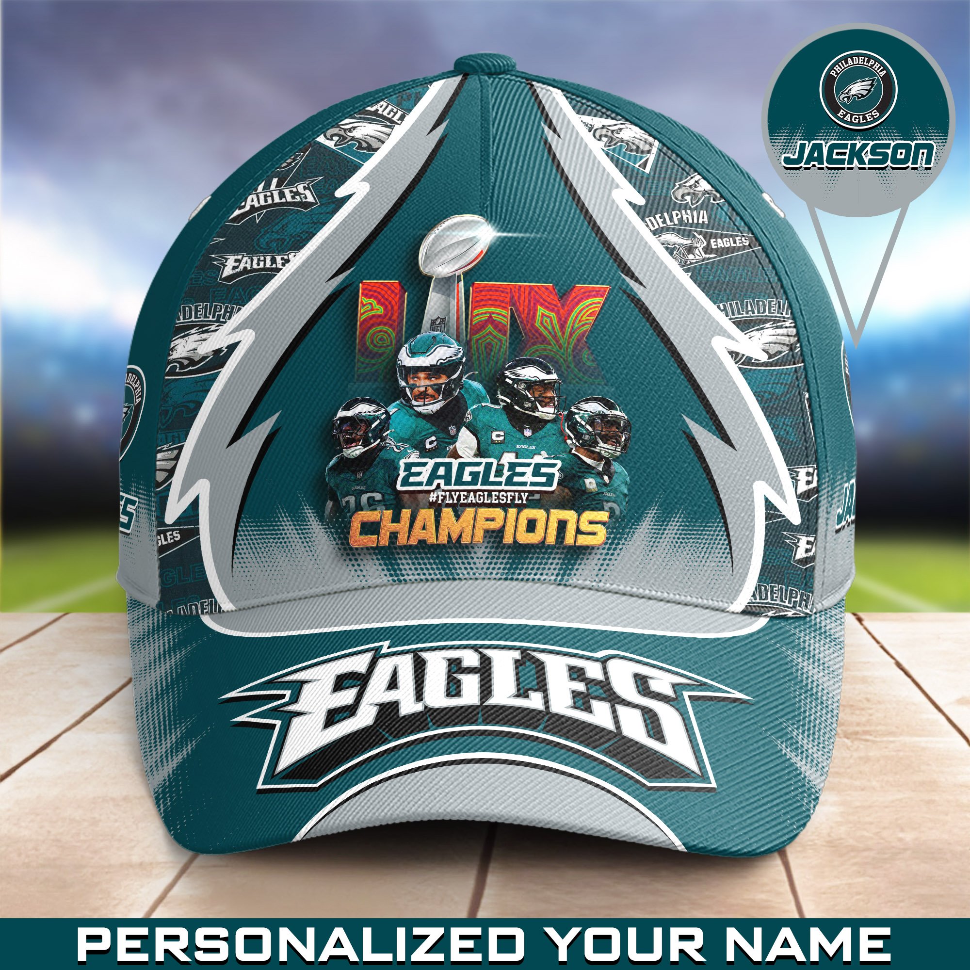Philadelphia Eagles Team Champions Super Bowl  2025 Cap Personalized Your Name, Sport Cap For Fan, Fan Gifts ETHY-0206720